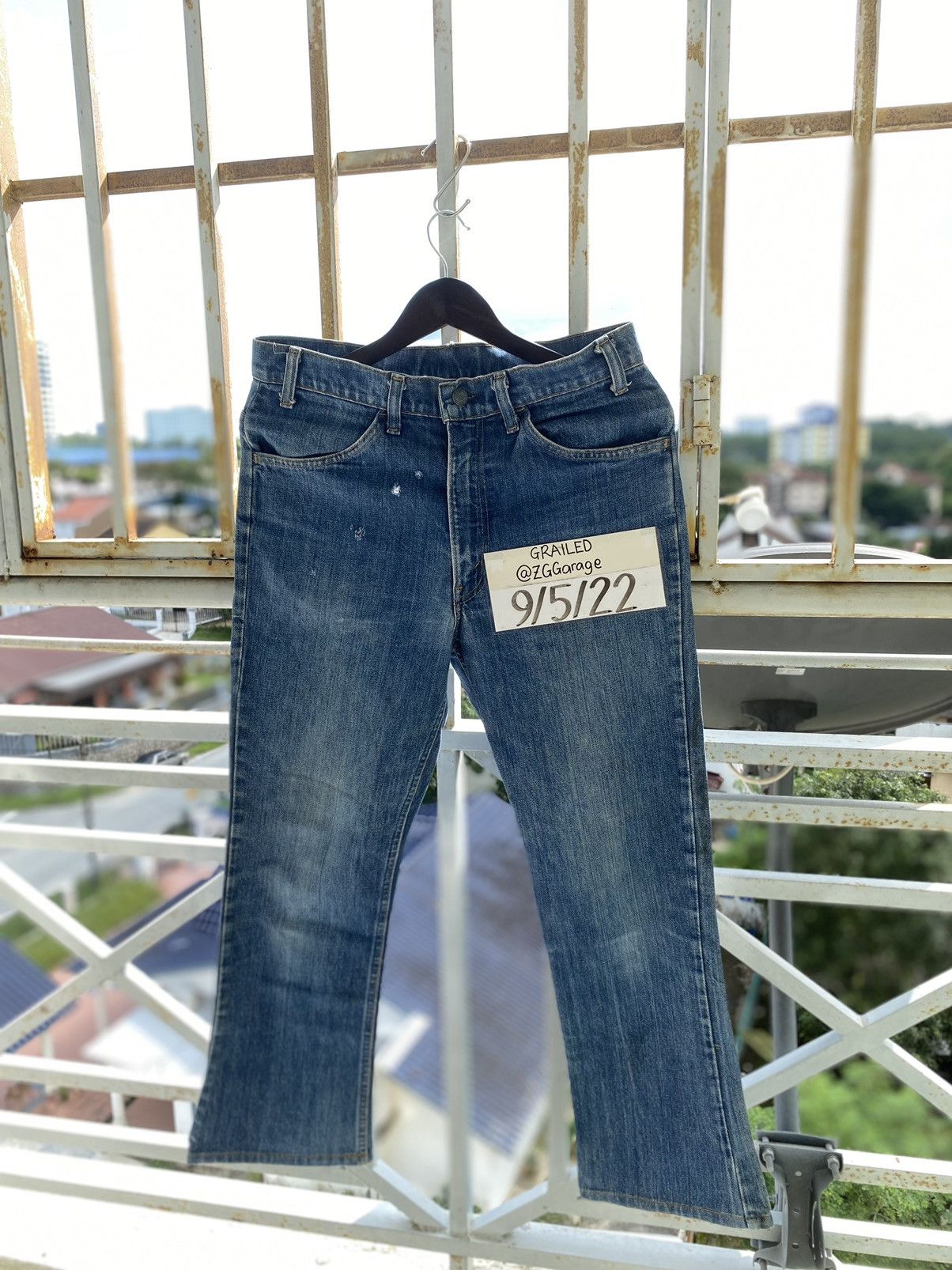 Levi's × Vintage OFFER🔥 Vintage 70s Levis Single Button Stamp 8' Denim Jeans Size US 33 - 3 Thumbnail