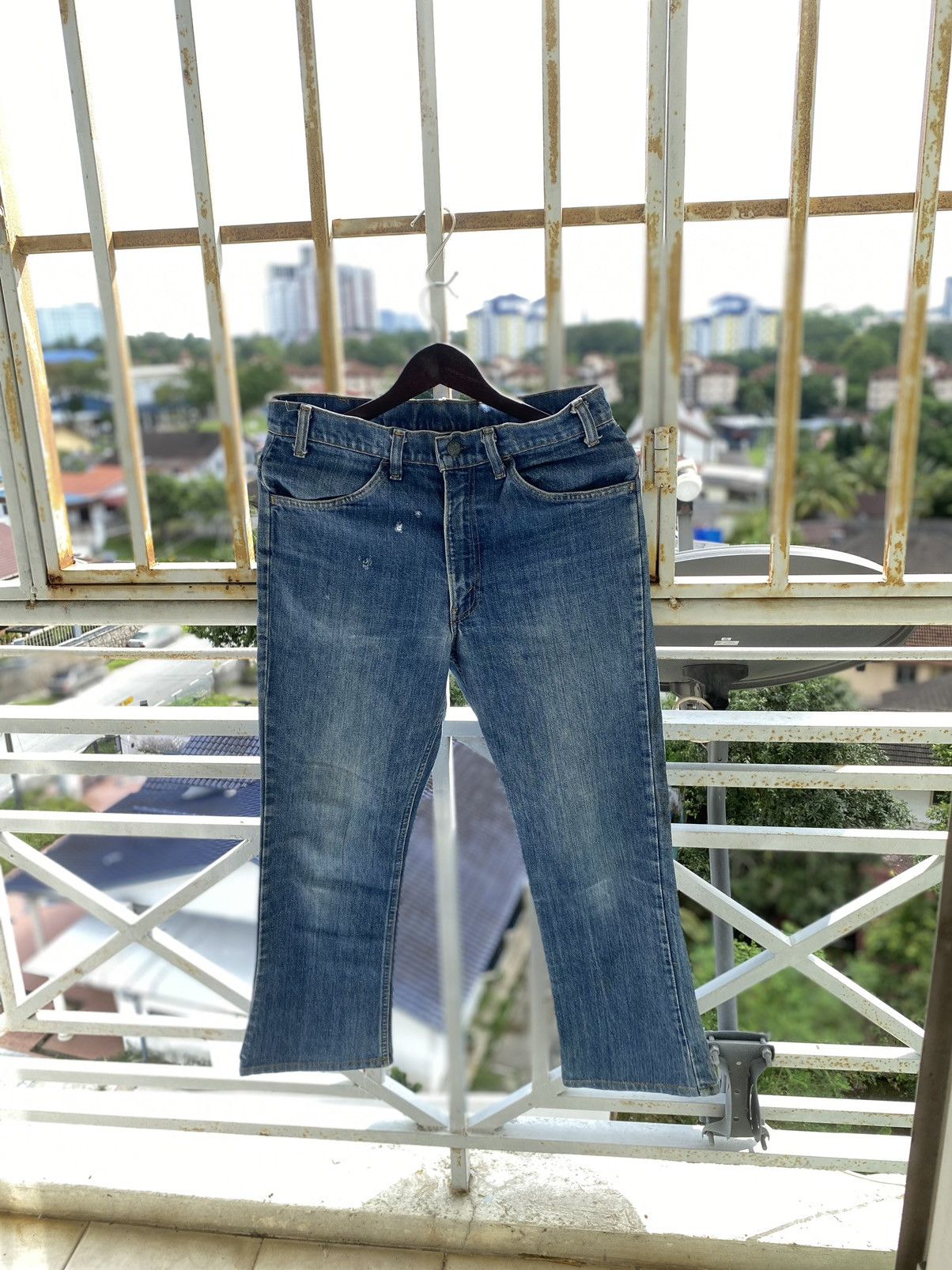 Levi's × Vintage OFFER🔥 Vintage 70s Levis Single Button Stamp 8' Denim Jeans Size US 33 - 2 Thumbnail