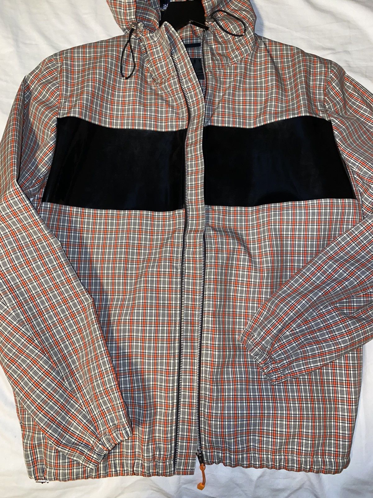image of Fw19 Helmut Lang Technoplaid Water Resistant Jacket, Men's (Size Small)