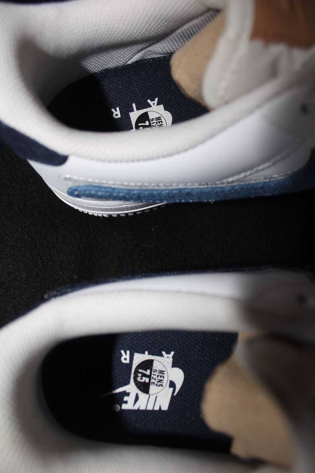 Nike Nike Air Force 1 ‘07 LV8 Removable Swoosh White Vachetta Tan Size US 7.5 / EU 40-41 - 7 Thumbnail