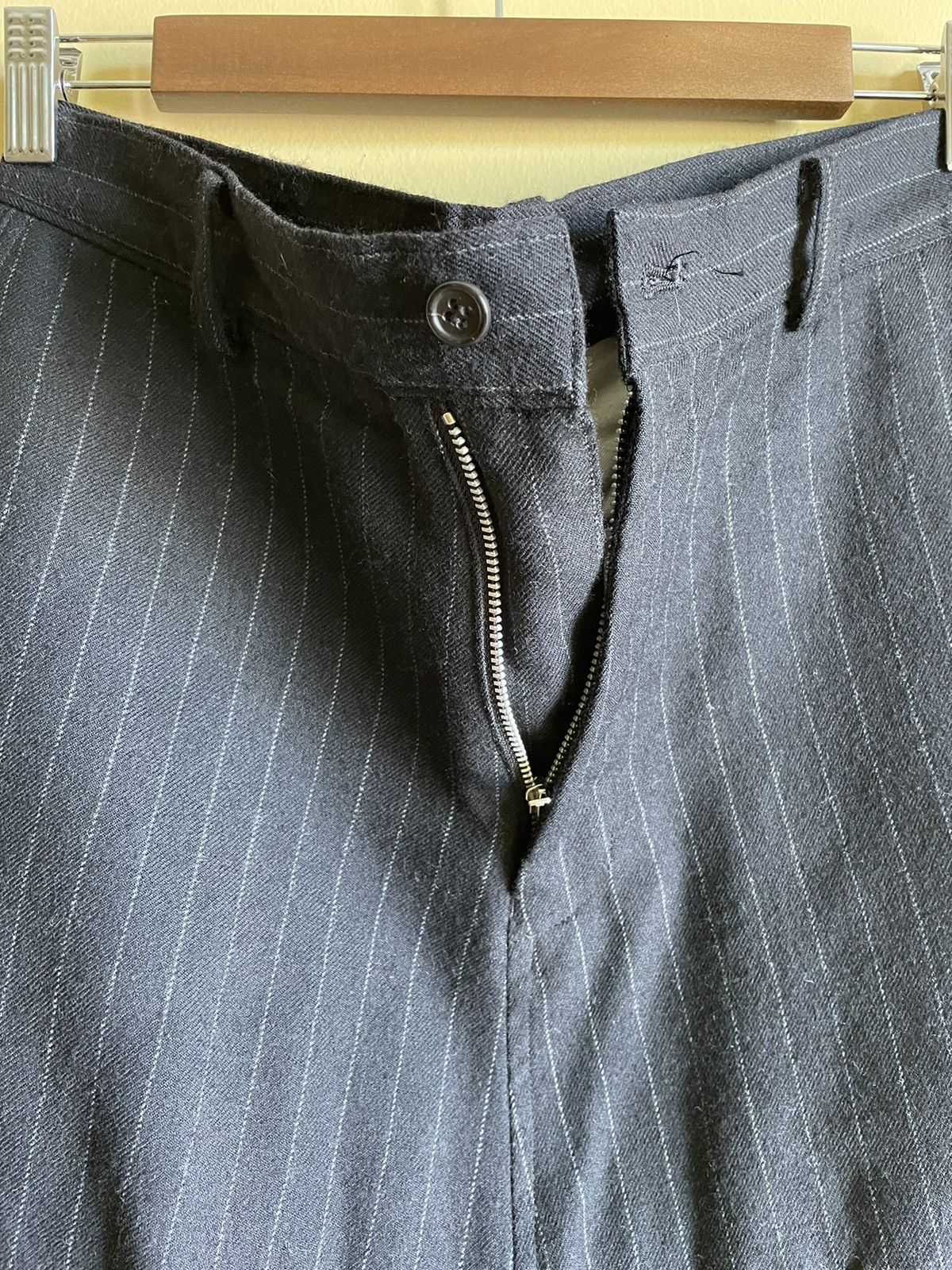 Comme des Garcons Black Wool cropped drop crotch wool trousers Size US 29 - 4 Thumbnail