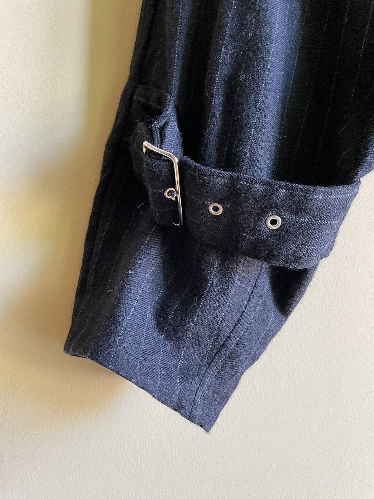 Comme des Garcons Black Wool cropped drop crotch wool trousers Size US 29 - 3 Thumbnail