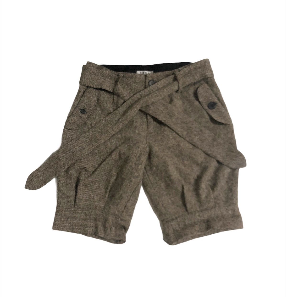 Japanese Brand 🔥Clef De Sol Rare Styles Wool Short Pants Size US 29 - 1 Thumbnail
