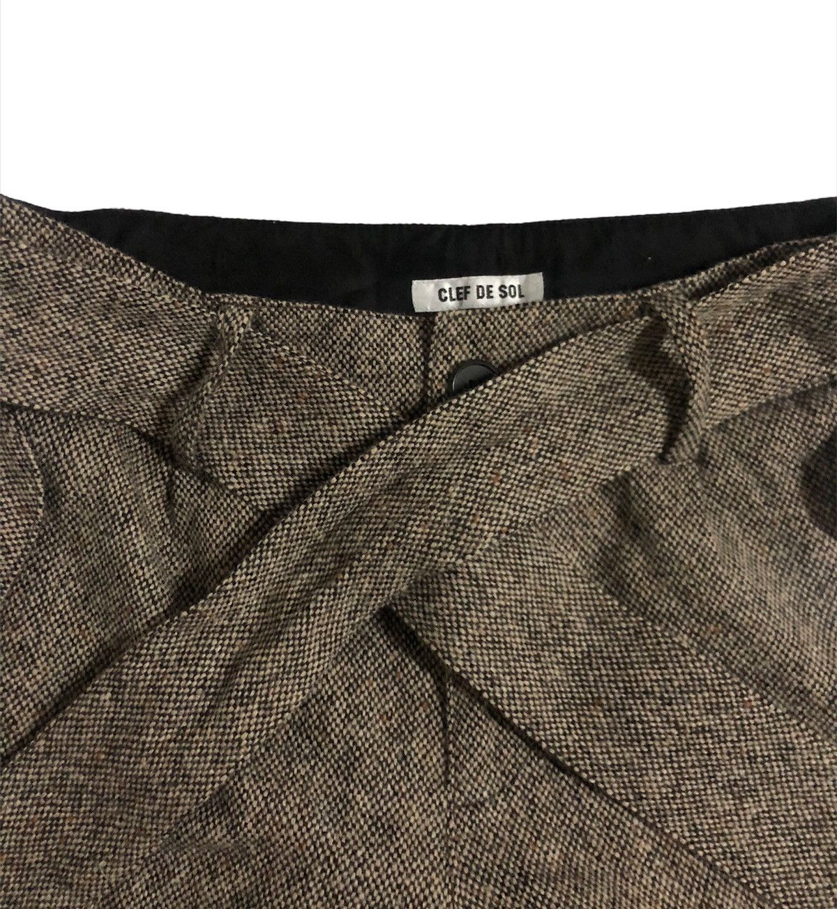 Japanese Brand 🔥Clef De Sol Rare Styles Wool Short Pants Size US 29 - 5 Thumbnail