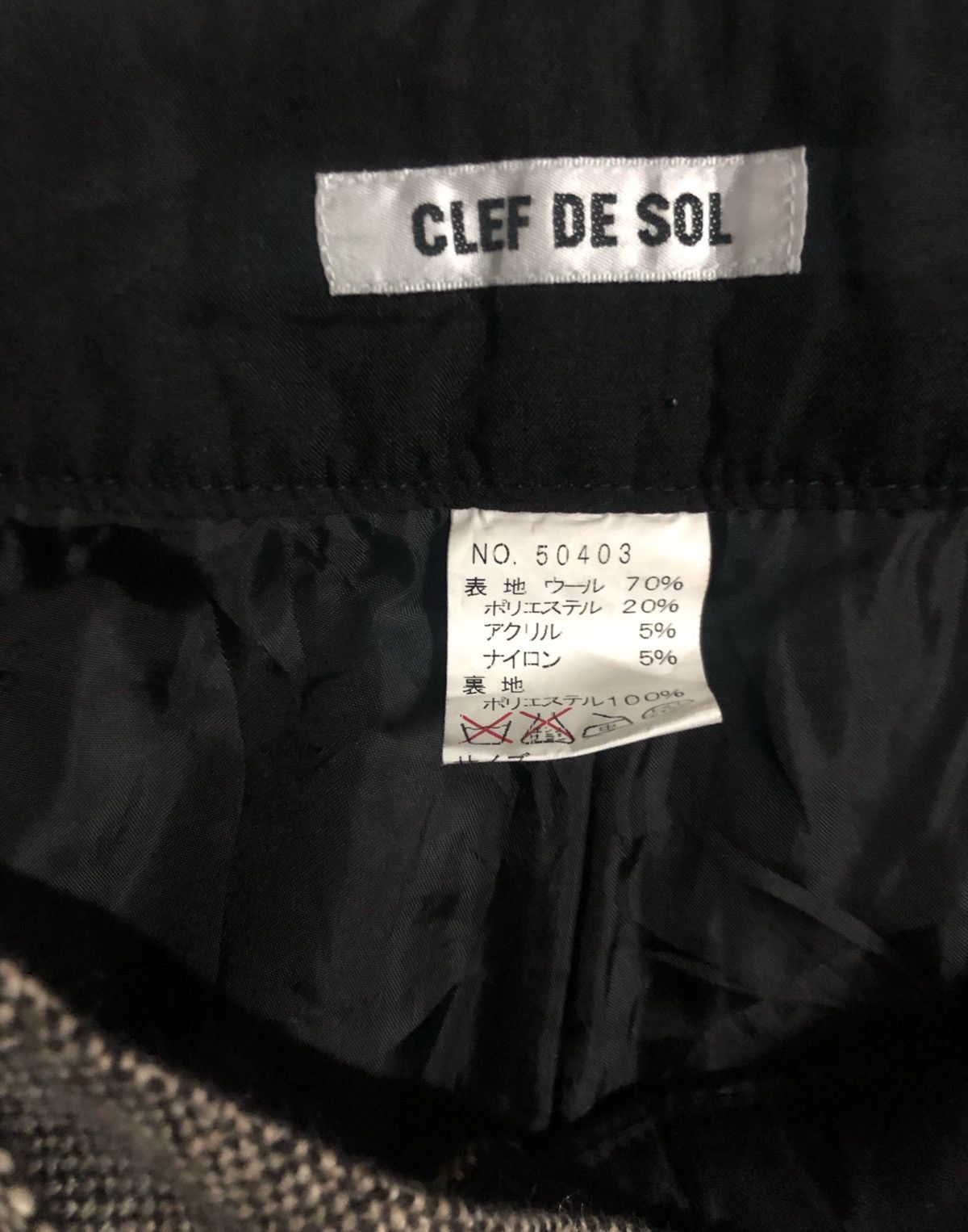 Japanese Brand 🔥Clef De Sol Rare Styles Wool Short Pants Size US 29 - 6 Thumbnail