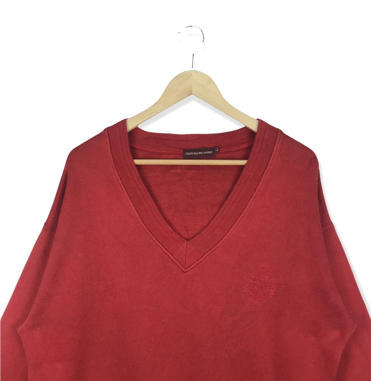 Chaps Ralph Lauren Vintage Chaps Ralph Lauren Vneck Sweatshirt Size US L / EU 52-54 / 3 - 2 Thumbnail