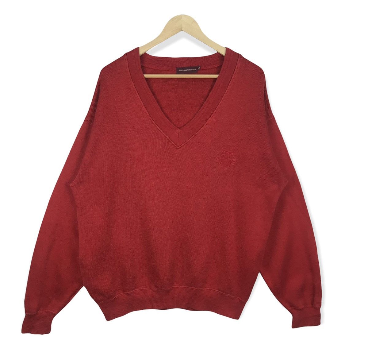 Chaps Ralph Lauren Vintage Chaps Ralph Lauren Vneck Sweatshirt Size US L / EU 52-54 / 3 - 1 Thumbnail