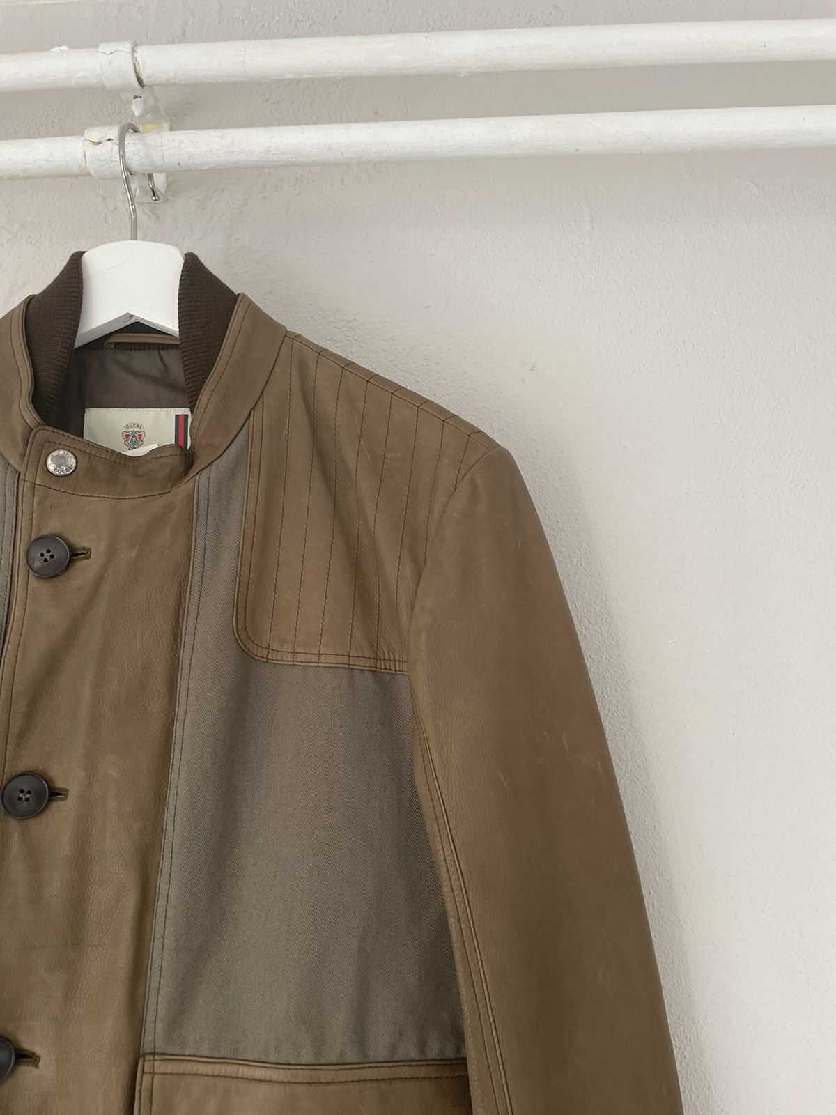 Gucci Gucci Cruise 2011 Barbour Leather Jacket Size US S / EU 44-46 / 1 - 5 Thumbnail
