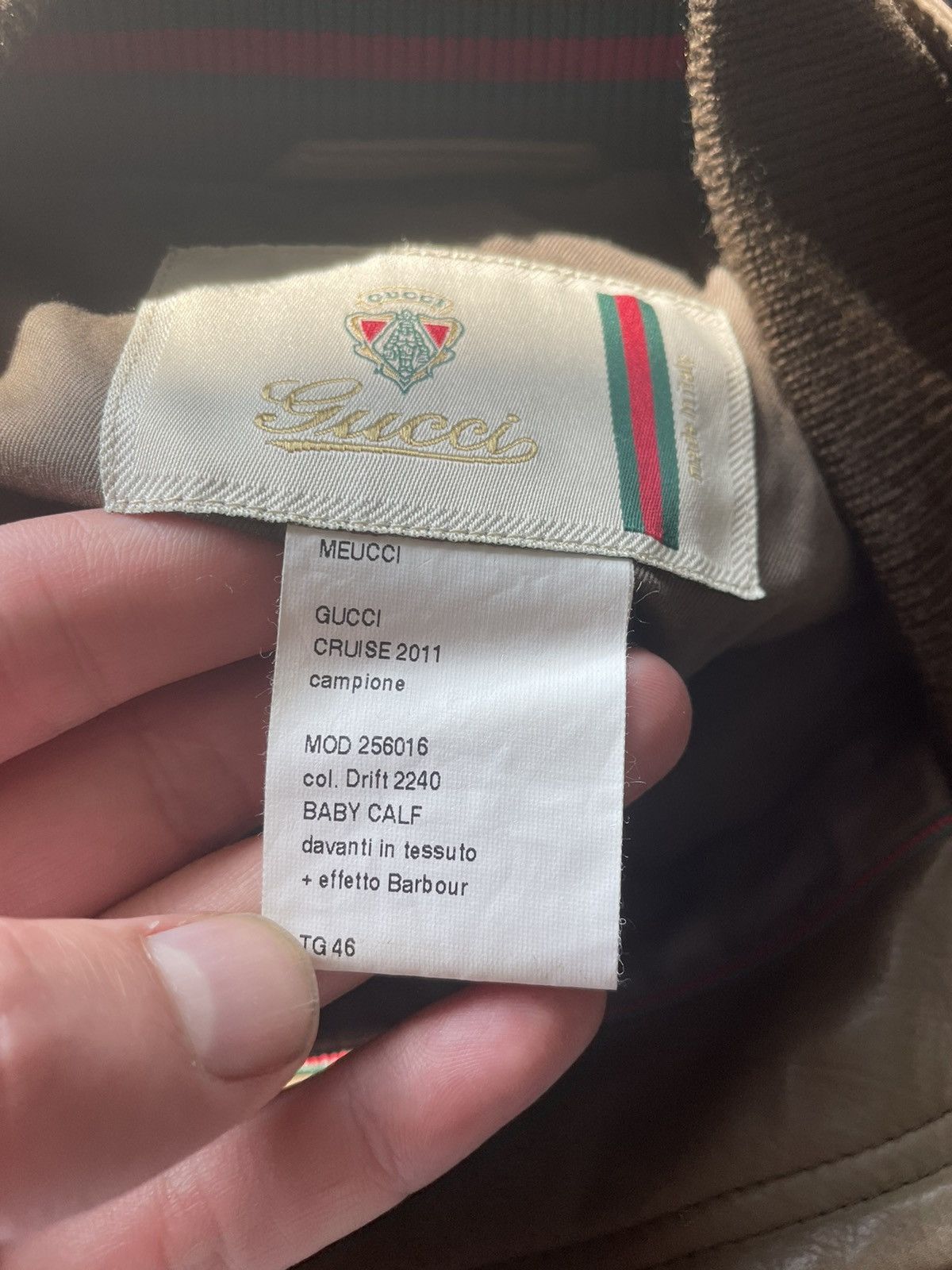 Gucci Gucci Cruise 2011 Barbour Leather Jacket Size US S / EU 44-46 / 1 - 10 Thumbnail