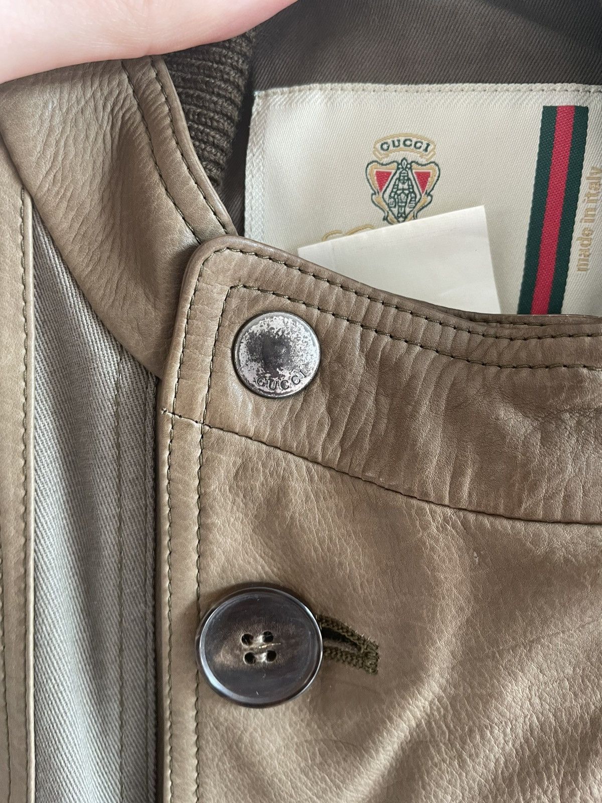 Gucci Gucci Cruise 2011 Barbour Leather Jacket Size US S / EU 44-46 / 1 - 8 Thumbnail