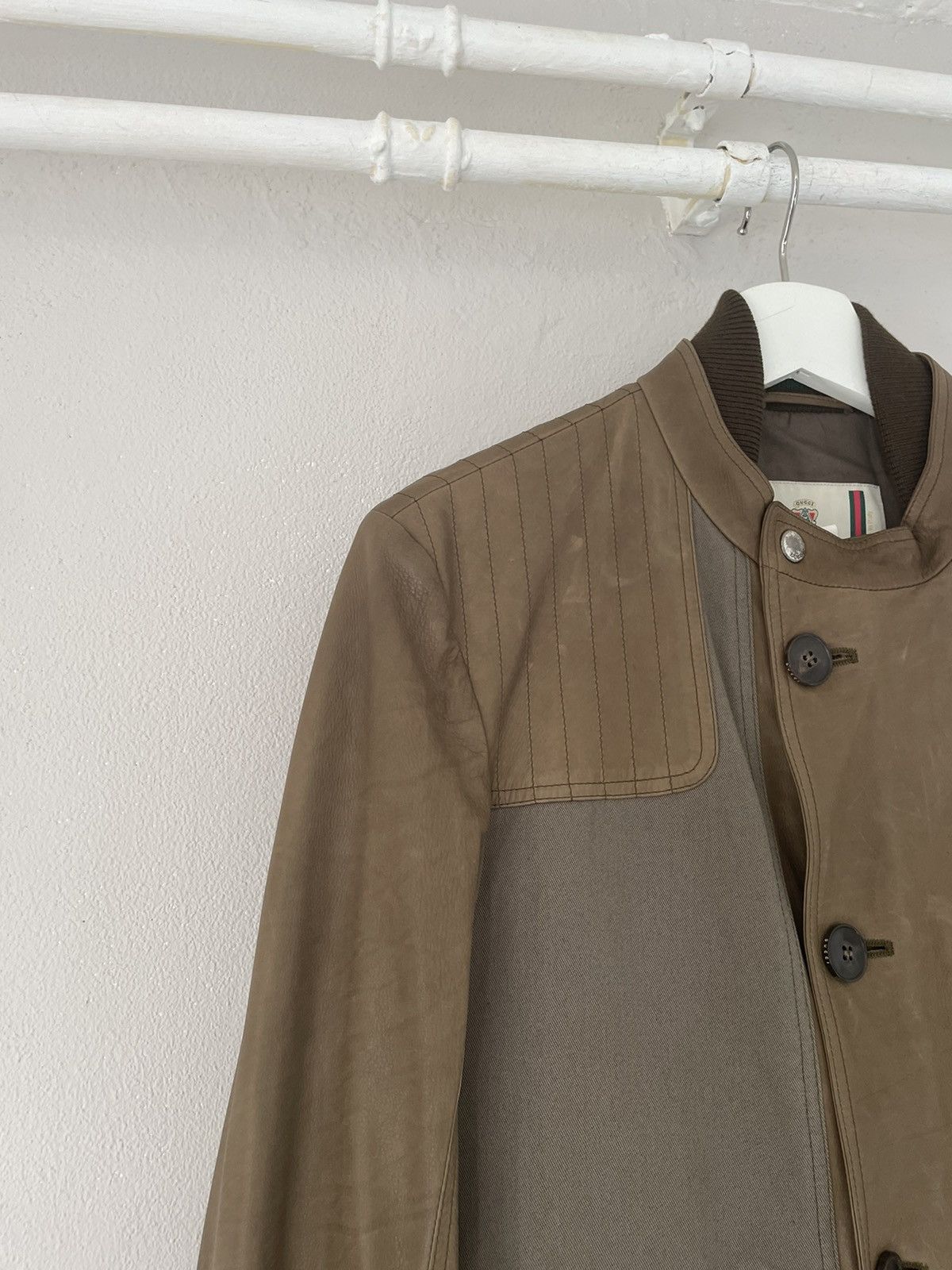 Gucci Gucci Cruise 2011 Barbour Leather Jacket Size US S / EU 44-46 / 1 - 3 Thumbnail