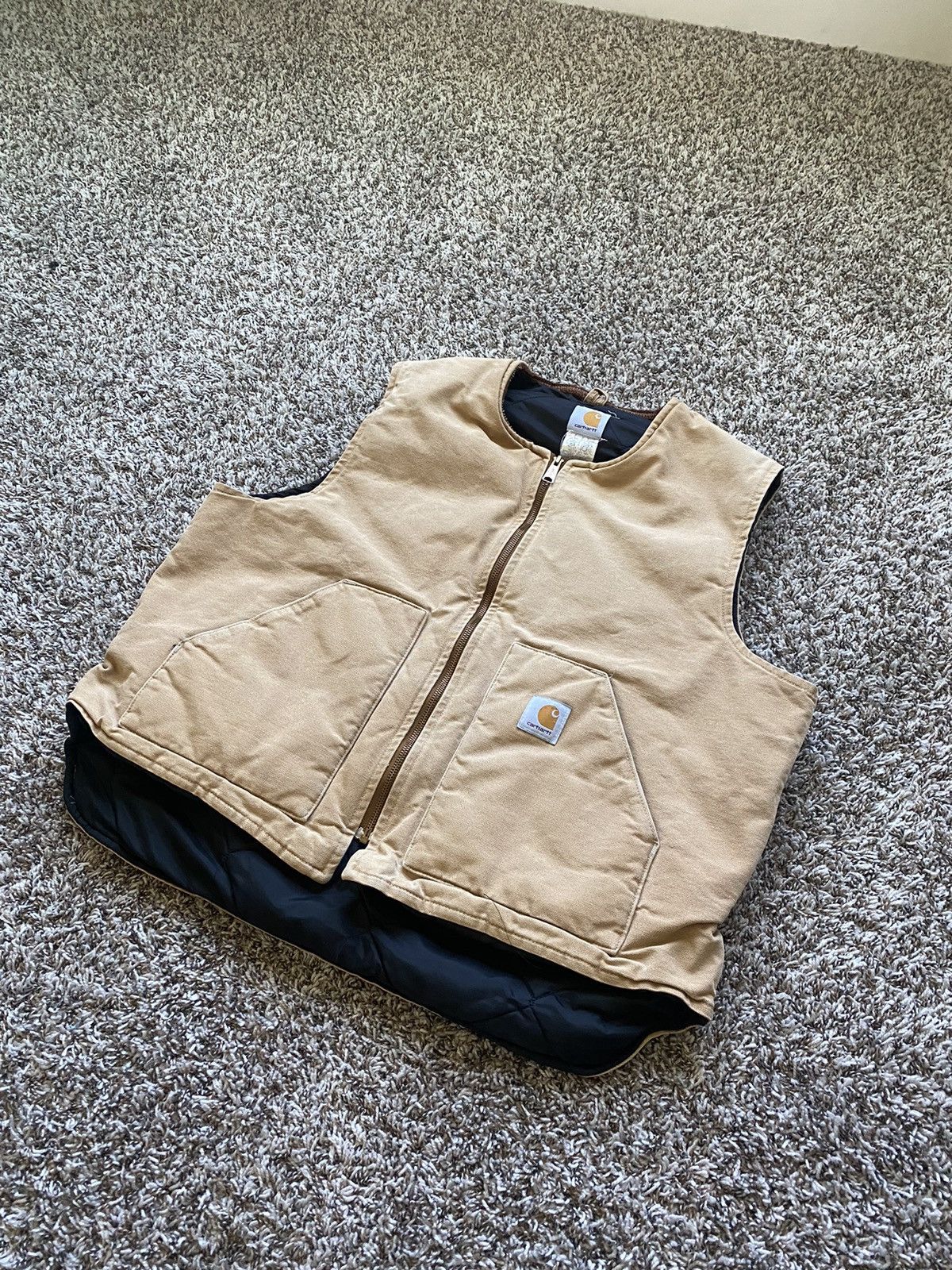 Carhartt × Vintage VINTAGE CARHARTT VEST Size US XL / EU 56 / 4 - 3 Thumbnail