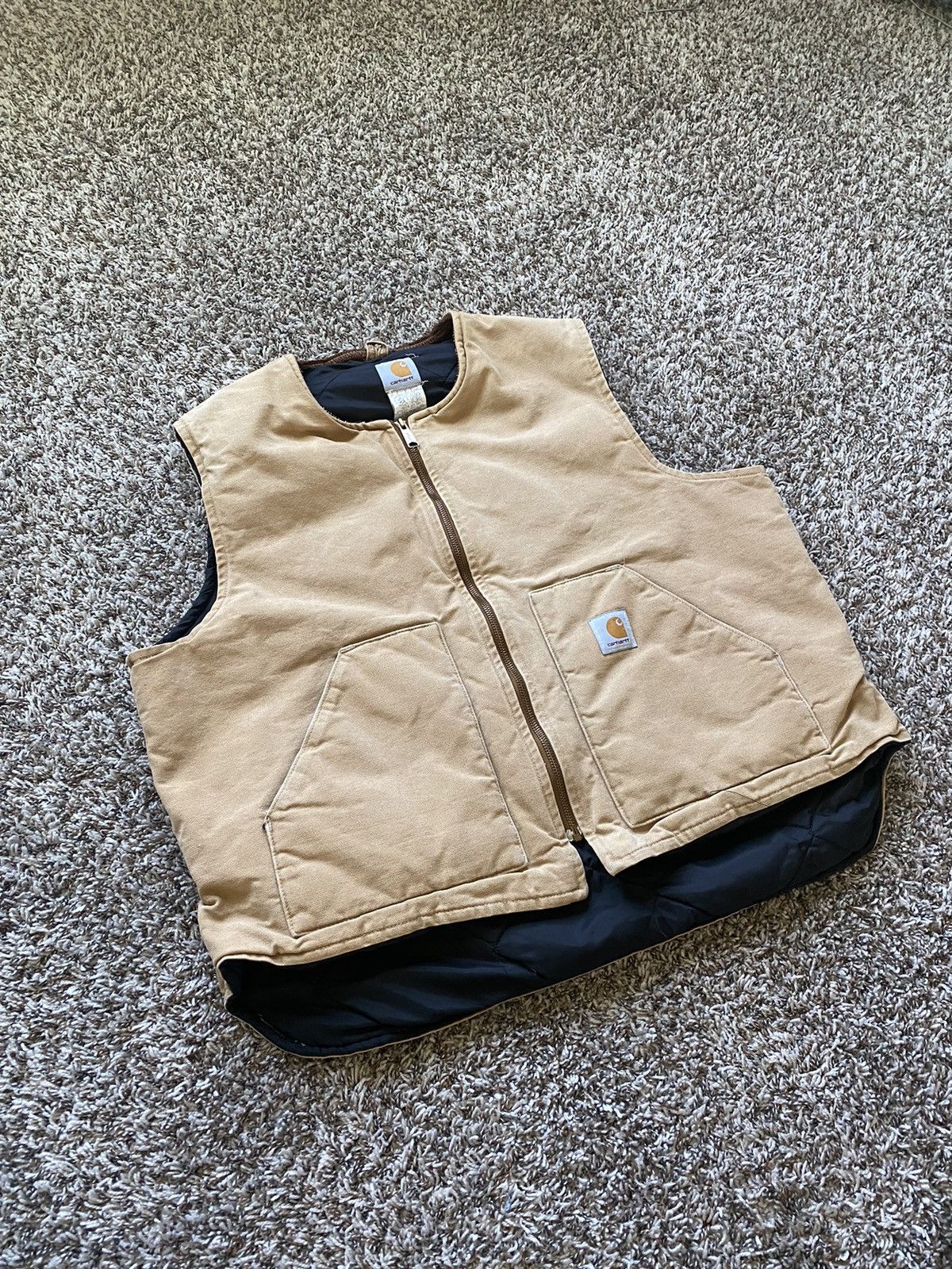 Carhartt × Vintage VINTAGE CARHARTT VEST Size US XL / EU 56 / 4 - 2 Thumbnail