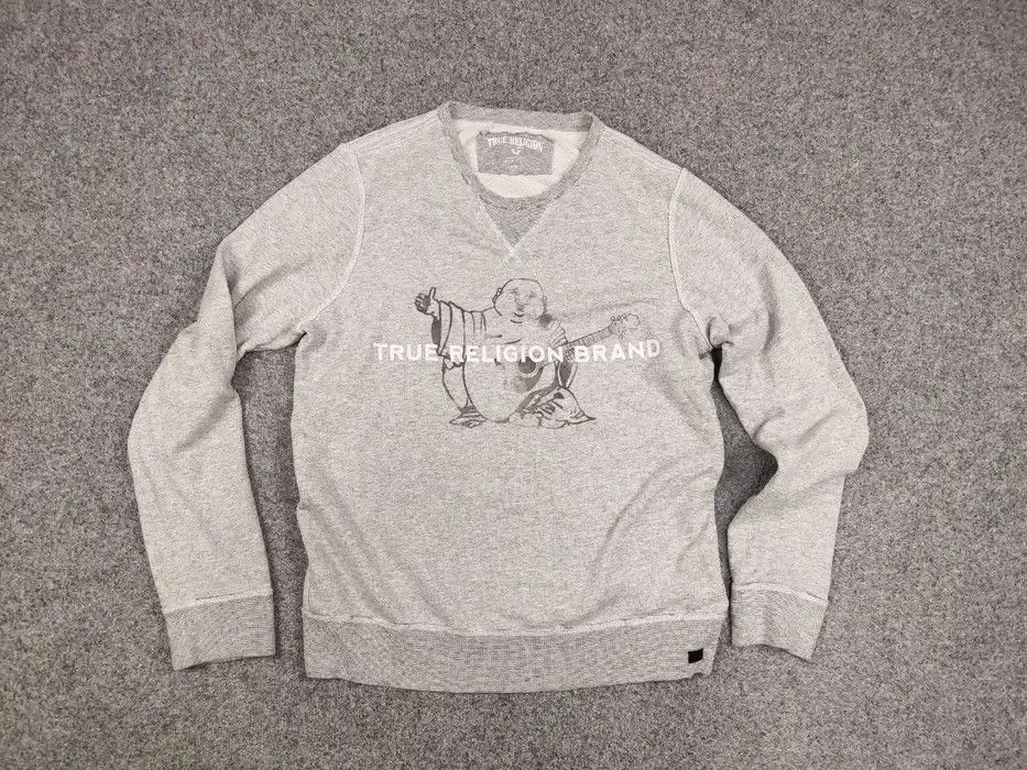 True Religion Retro True Religion Crew Chek Grey Sweatshirt supreme Style Size US XL / EU 56 / 4 - 5 Thumbnail