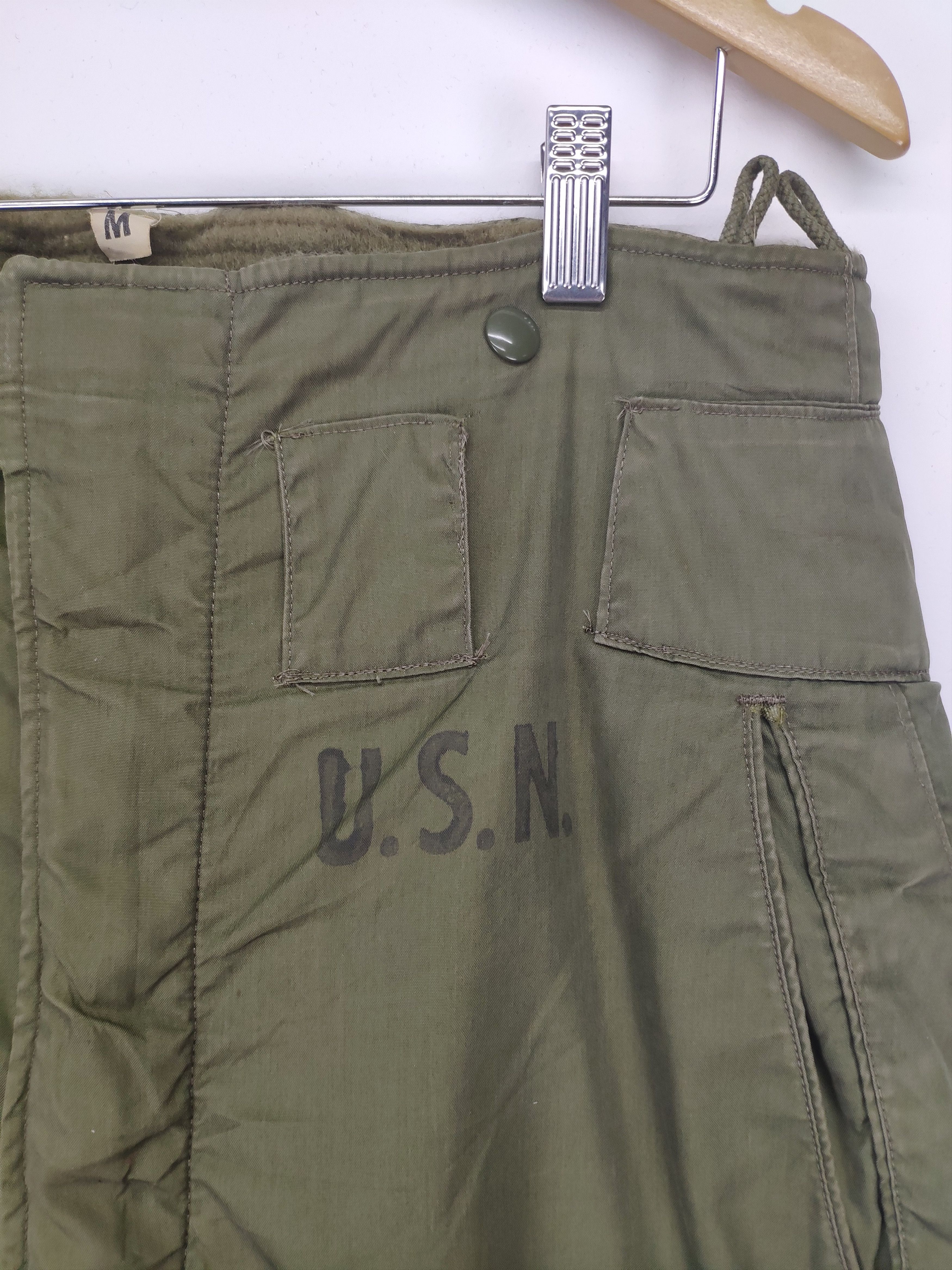 Vintage Vintage 50s Cold Weather USN Military Issue Pants WWII Size US 35 - 4 Thumbnail