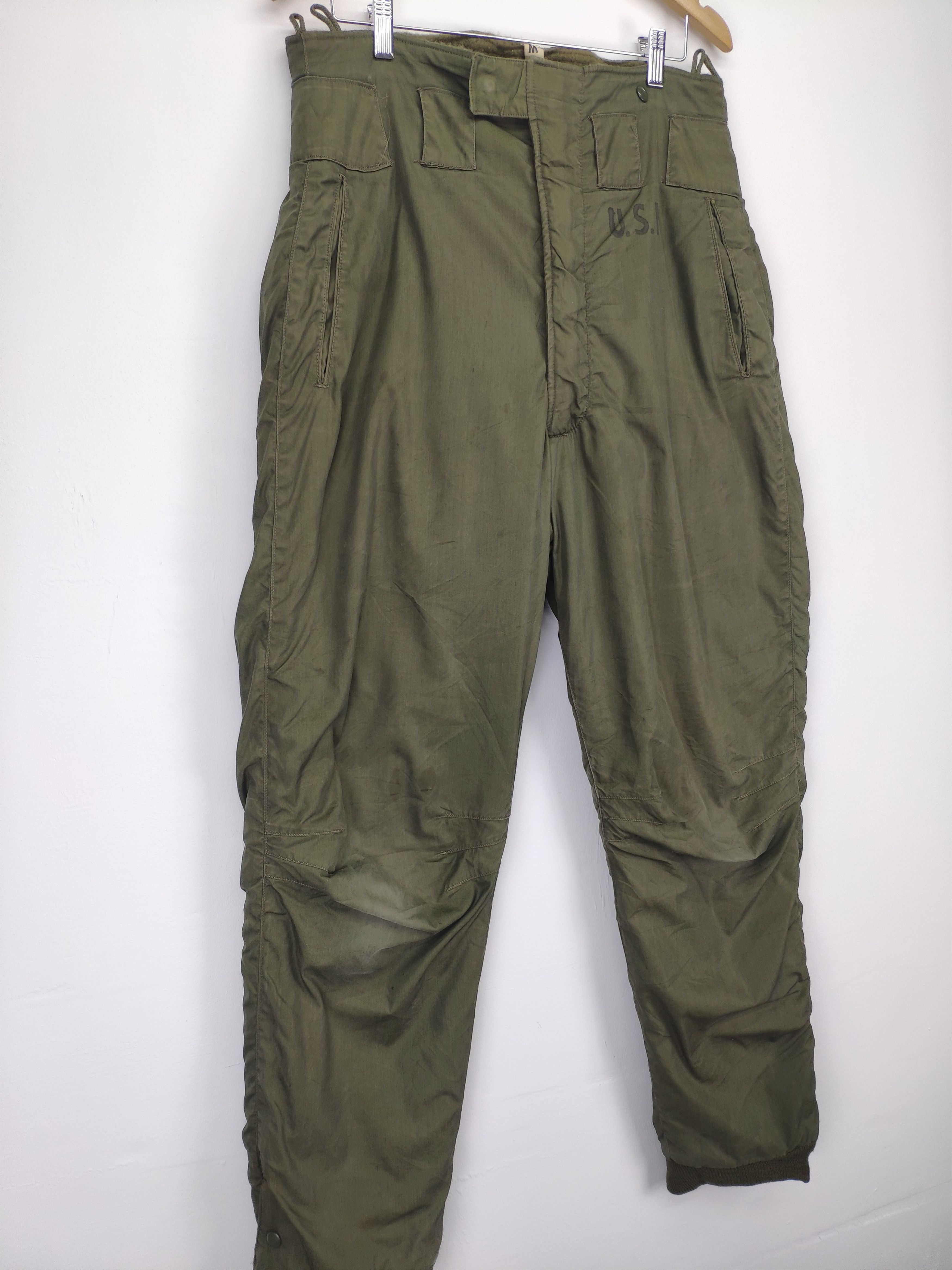 Vintage Vintage 50s Cold Weather USN Military Issue Pants WWII Size US 35 - 3 Thumbnail