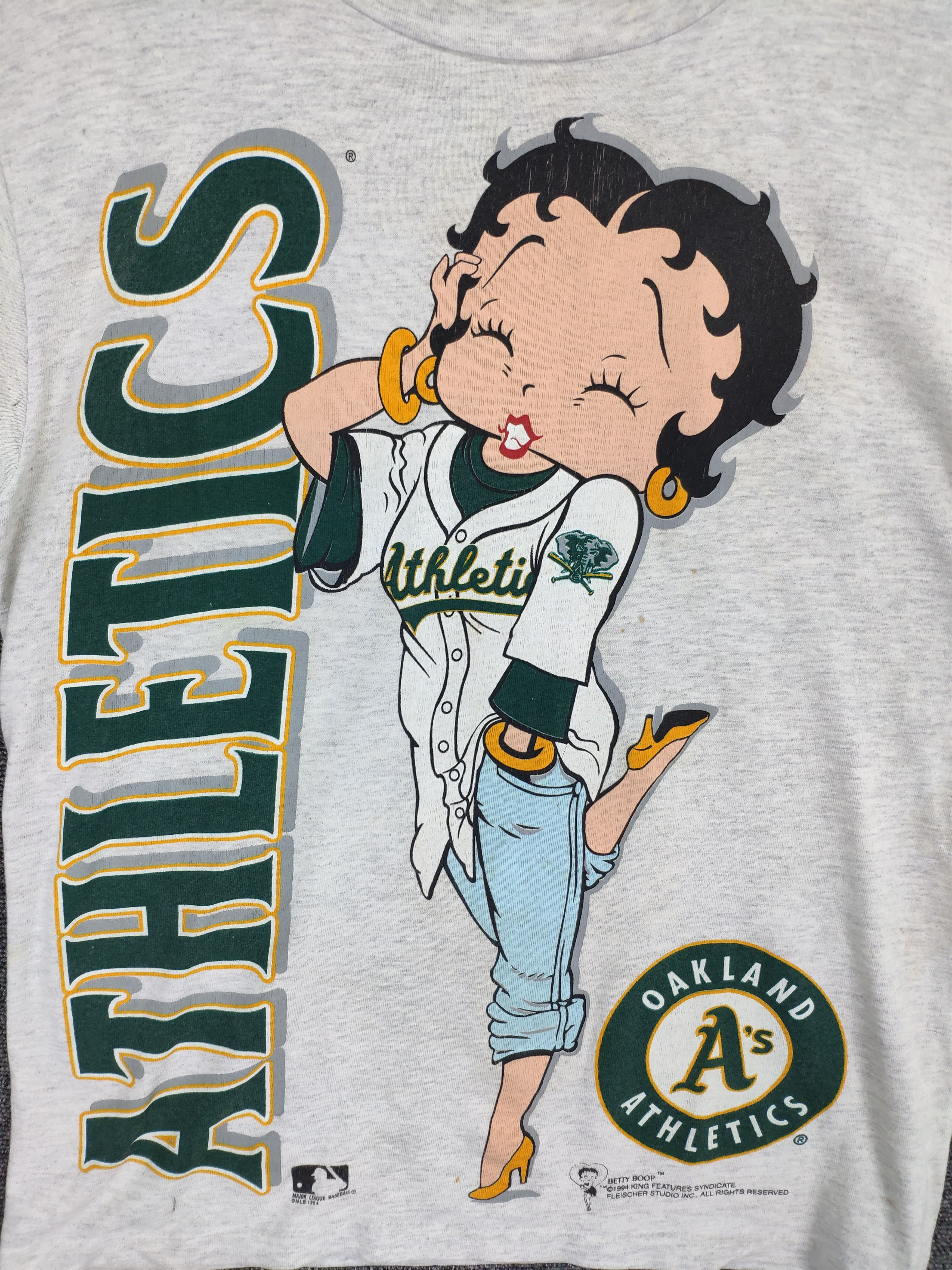 Vintage RARE🔥 Vintage 90 S Betty Boop MLB Shirt Single Stich Size US M / EU 48-50 / 2 - 6 Thumbnail