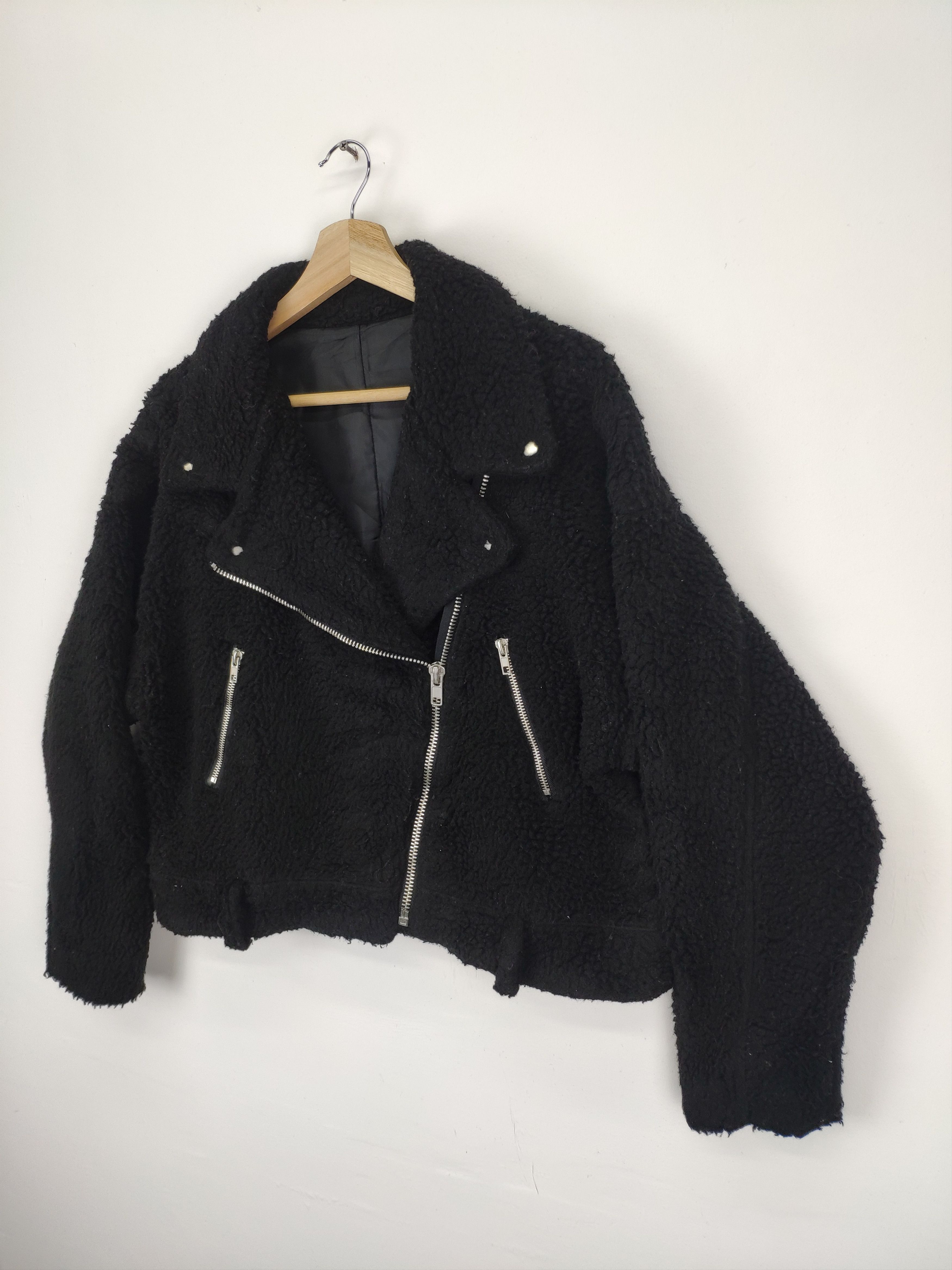 14th Addiction × Le Grande Bleu (L.G.B.) × Seditionaries Vintage Bondage Jacket Punk Sherpa Double Collar Size M / US 6-8 / IT 42-44 - 3 Thumbnail