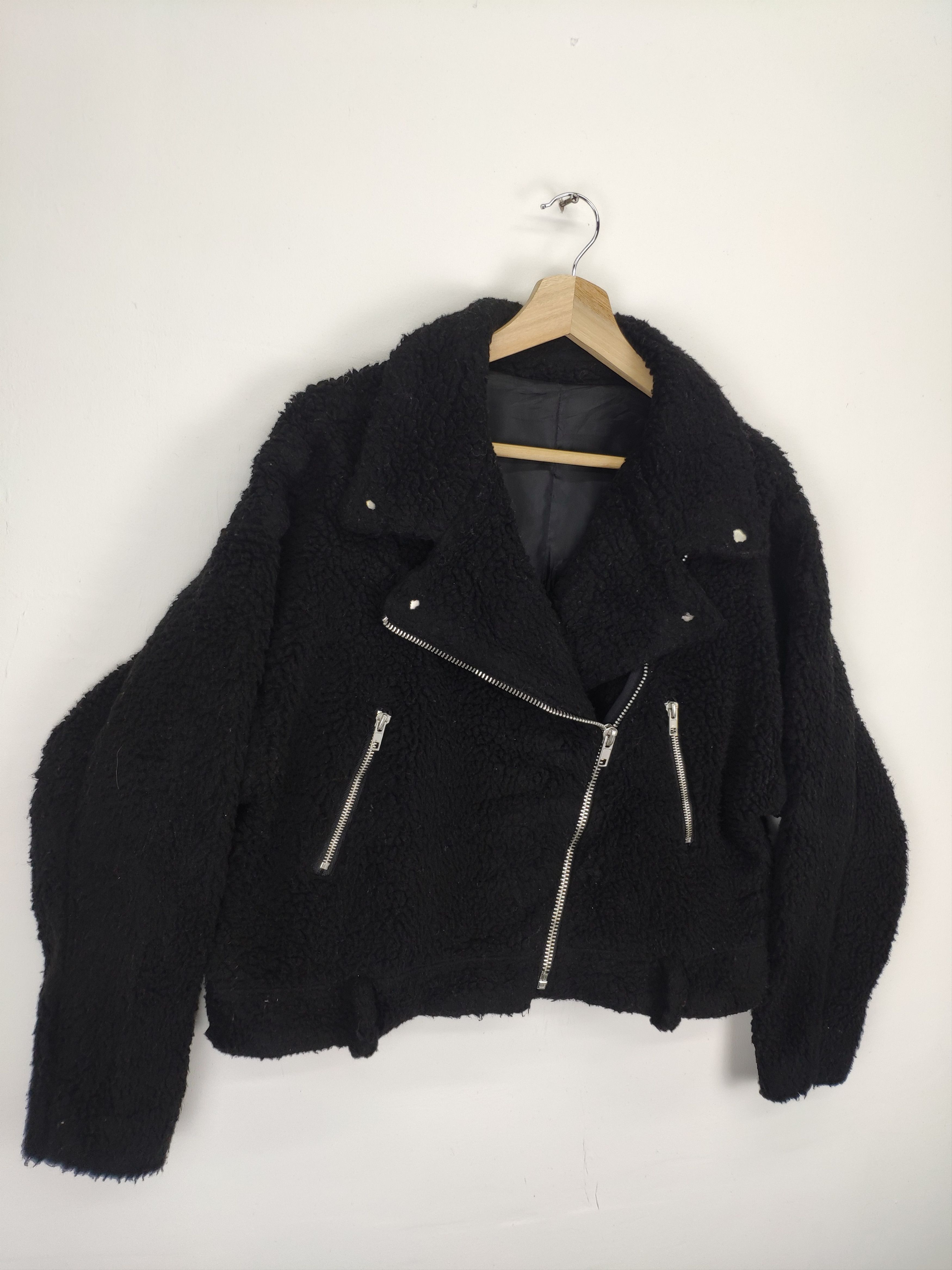 14th Addiction × Le Grande Bleu (L.G.B.) × Seditionaries Vintage Bondage Jacket Punk Sherpa Double Collar Size M / US 6-8 / IT 42-44 - 4 Thumbnail