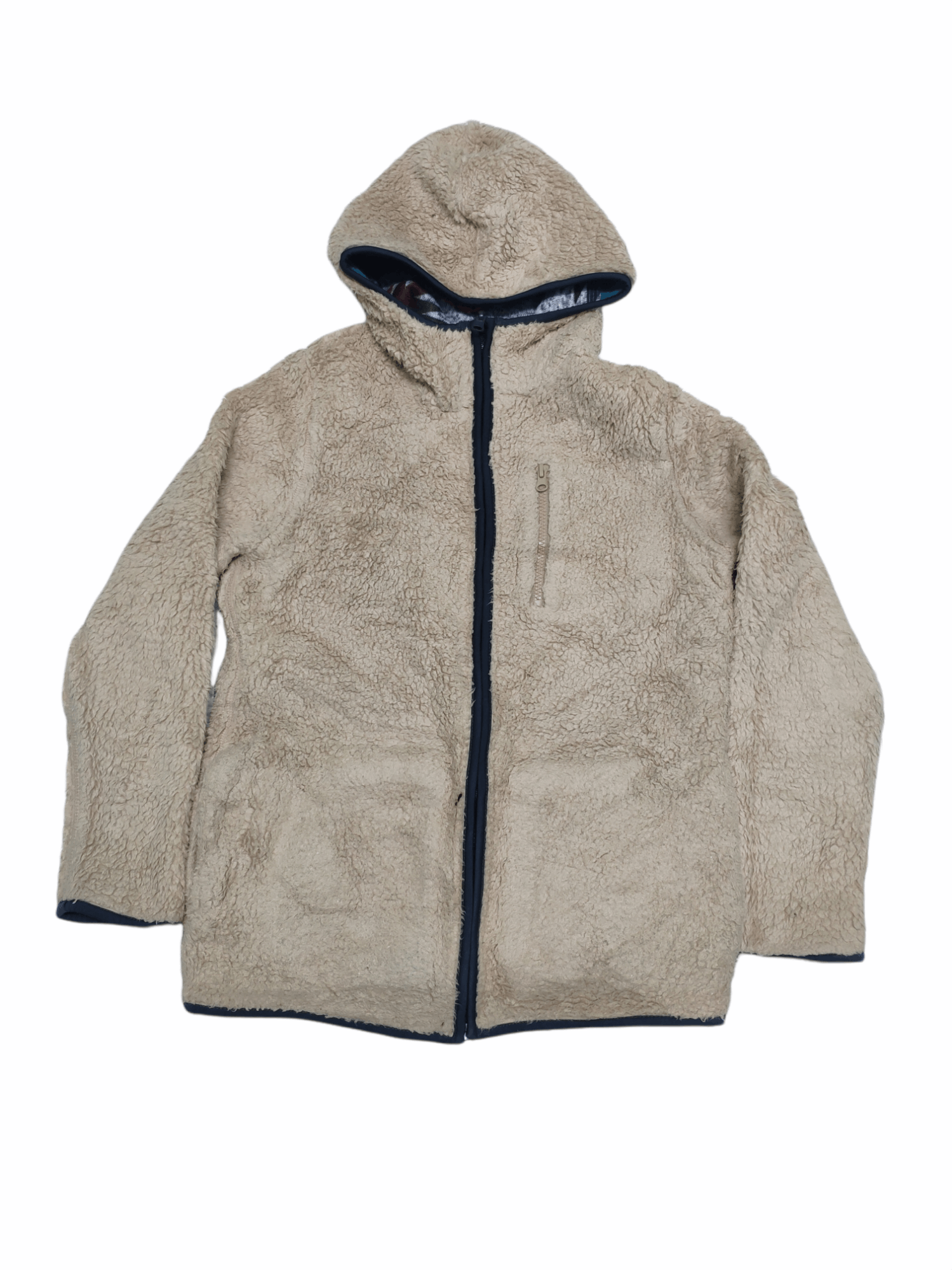 Japanese Brand × Vintage Vintage Fleece Sherpa Hooded Jacket Native Reversible Size US S / EU 44-46 / 1 - 12 Thumbnail