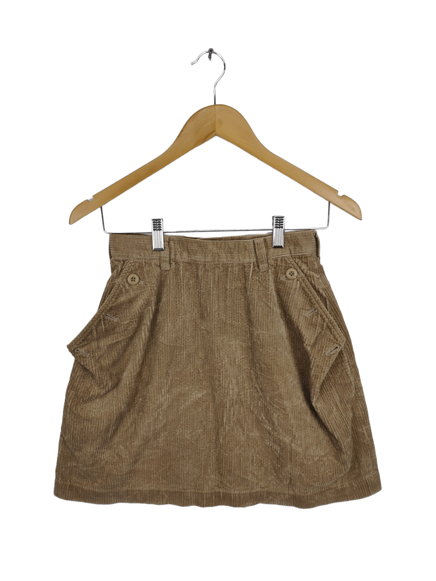 image of Avant Garde x Issey Miyake Vintage Issey Miyake Corduroy Skirt Mini, Women's (Size 24)