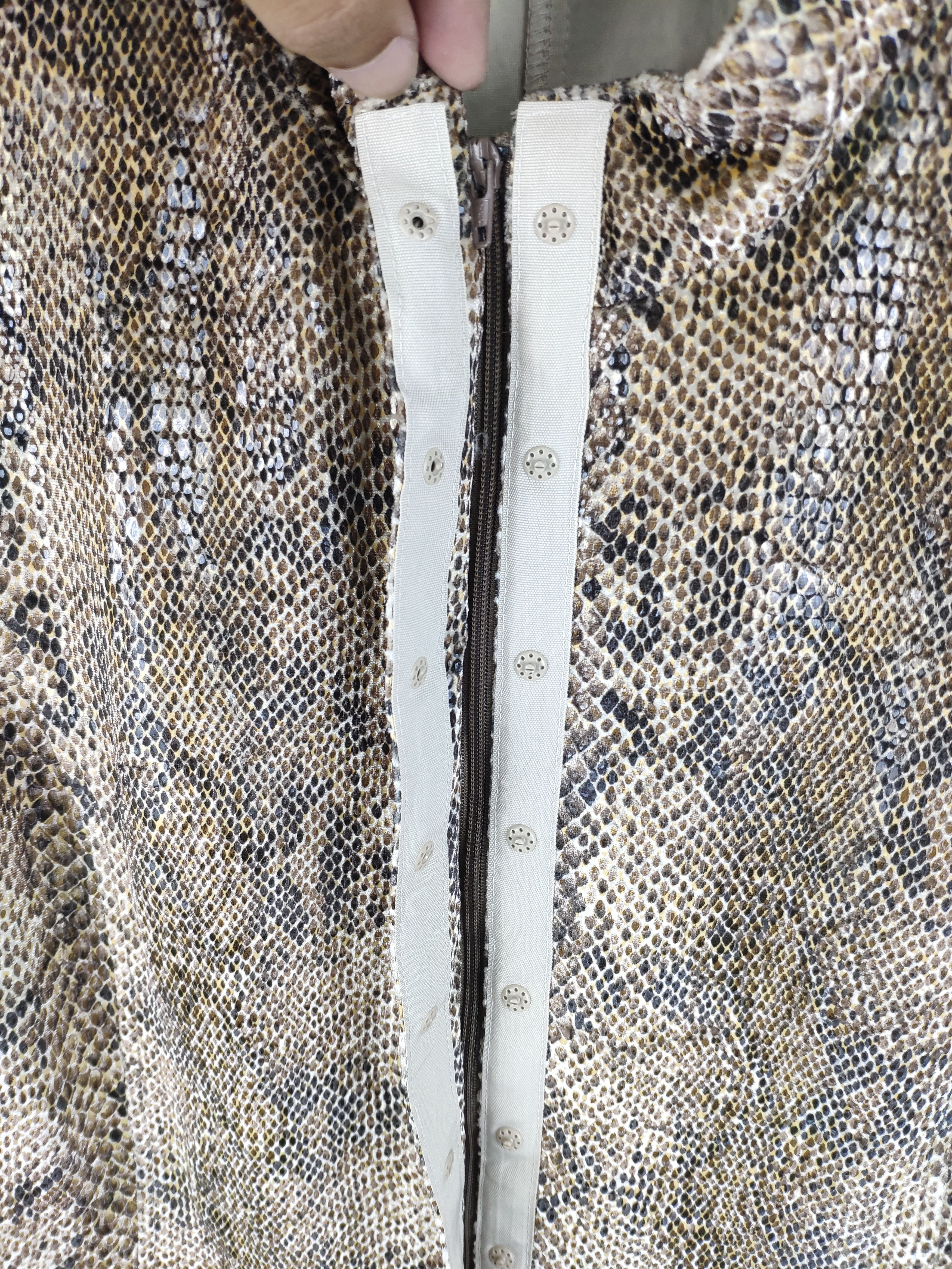 Japanese Brand Vintage Snake Skin Jacket PU Leather Inspired Gucci Snake Size S / US 4 / IT 40 - 10 Thumbnail