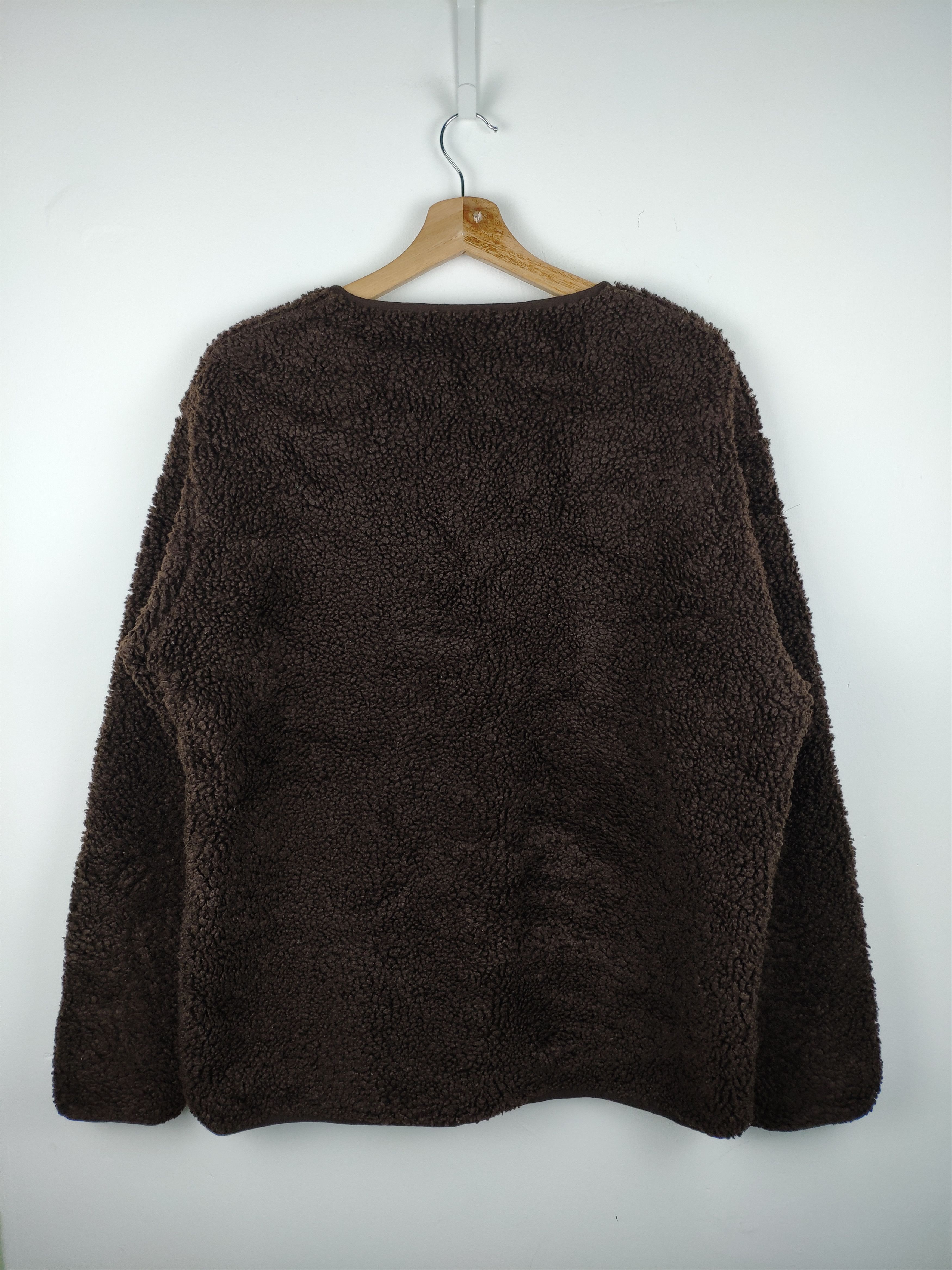 Japanese Brand × Uniqlo 🇯🇵 Uniqlo Cropped Cardigan Fleece Sherpa Size US L / EU 52-54 / 3 - 8 Thumbnail