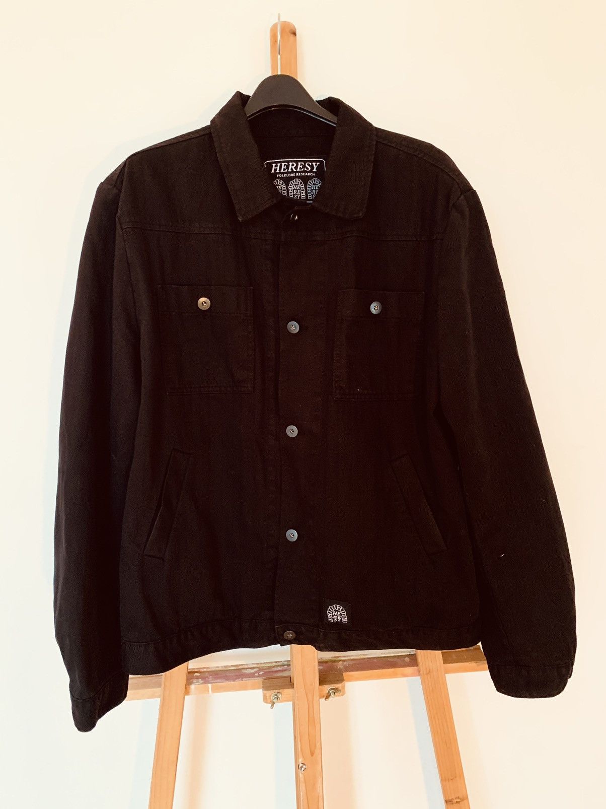 HERESY Heresy London Black Denim Jacket Size US XL / EU 56 / 4 - 1 Thumbnail