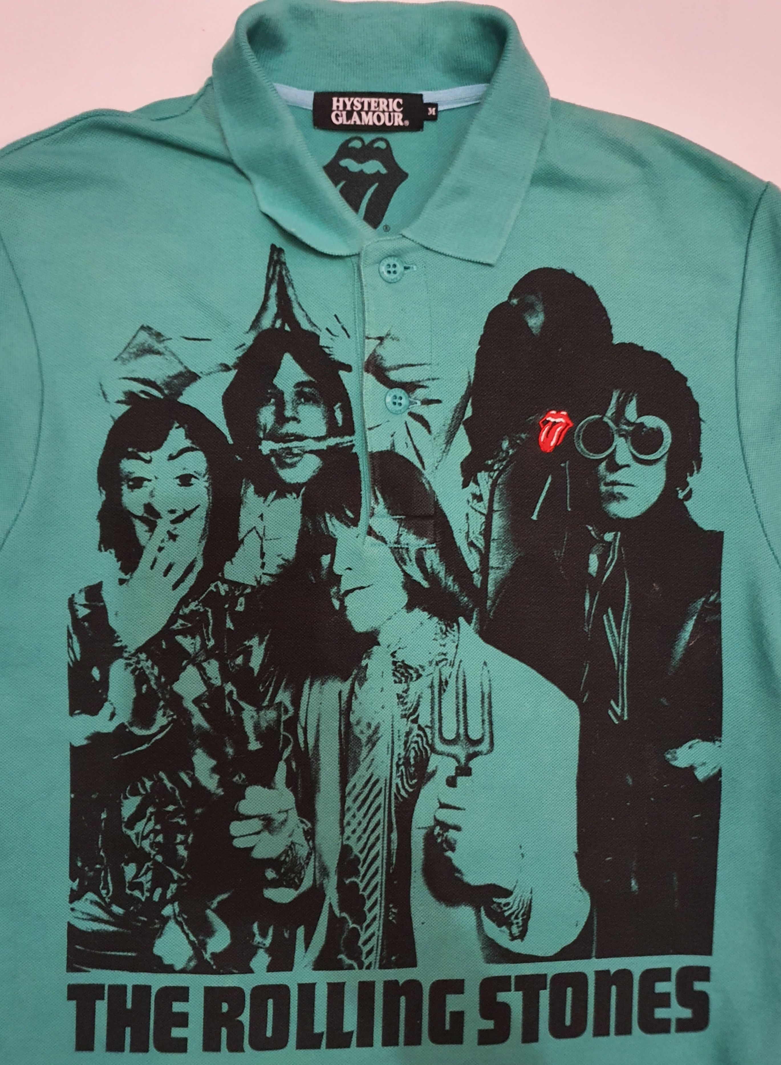 Hysteric Glamour x Rolling Stones ポロシャツ Hysteric Glamour x Rolling Stones ポロシャツ - メルカリ