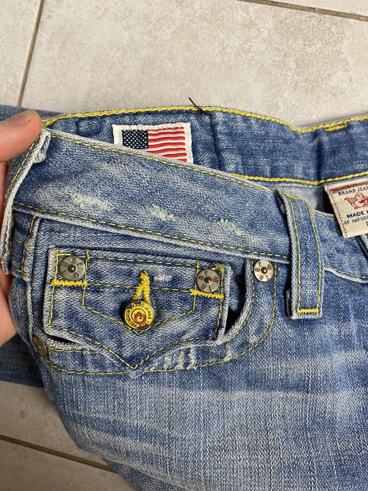True Religion Authentic True Religion 28 Vintage Y2K Drip Denim Pants Size US 28 / EU 44 - 5 Thumbnail