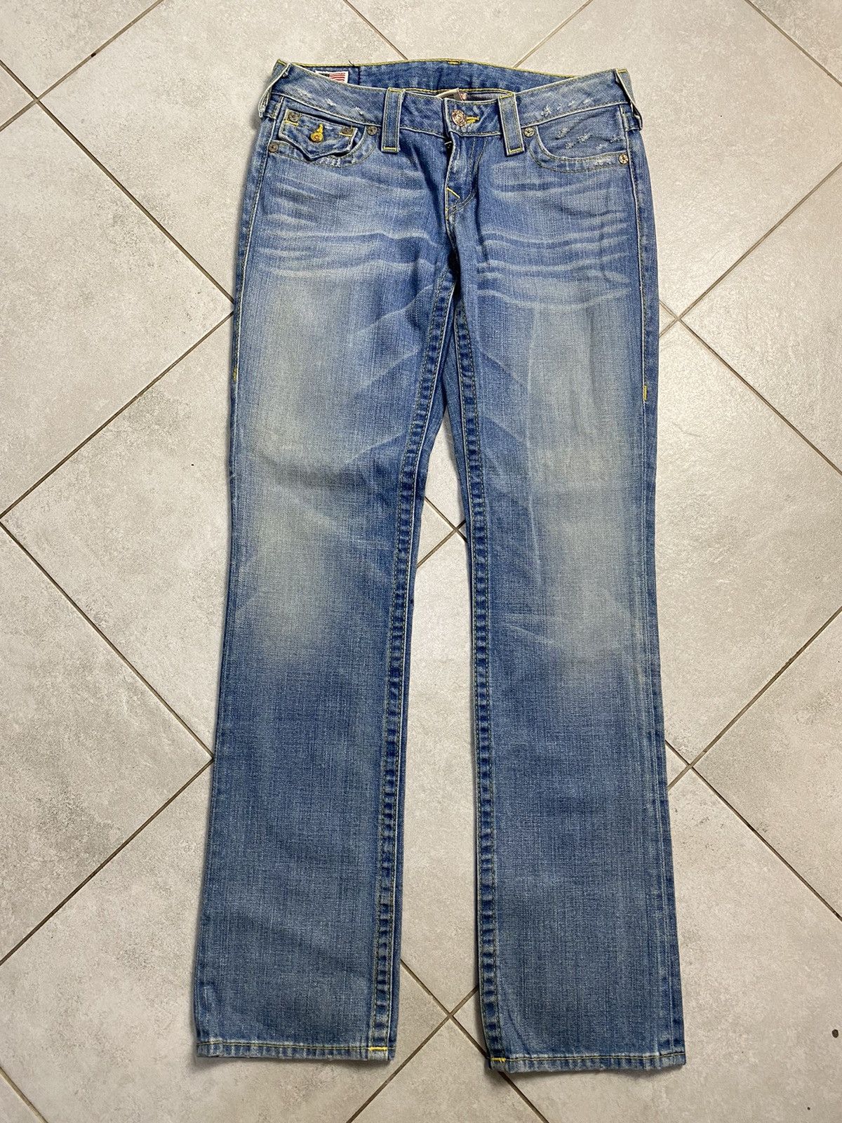 True Religion Authentic True Religion 28 Vintage Y2K Drip Denim Pants Size US 28 / EU 44 - 2 Thumbnail