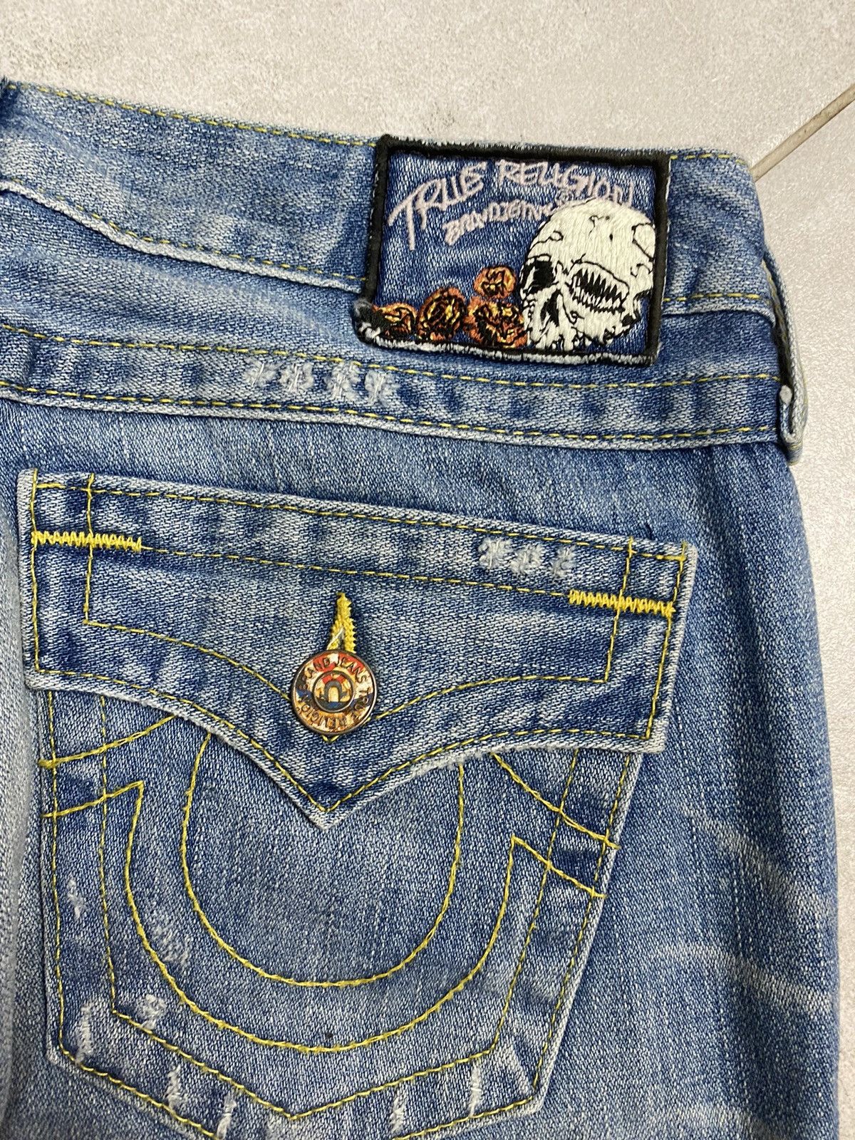 True Religion Authentic True Religion 28 Vintage Y2K Drip Denim Pants Size US 28 / EU 44 - 4 Thumbnail