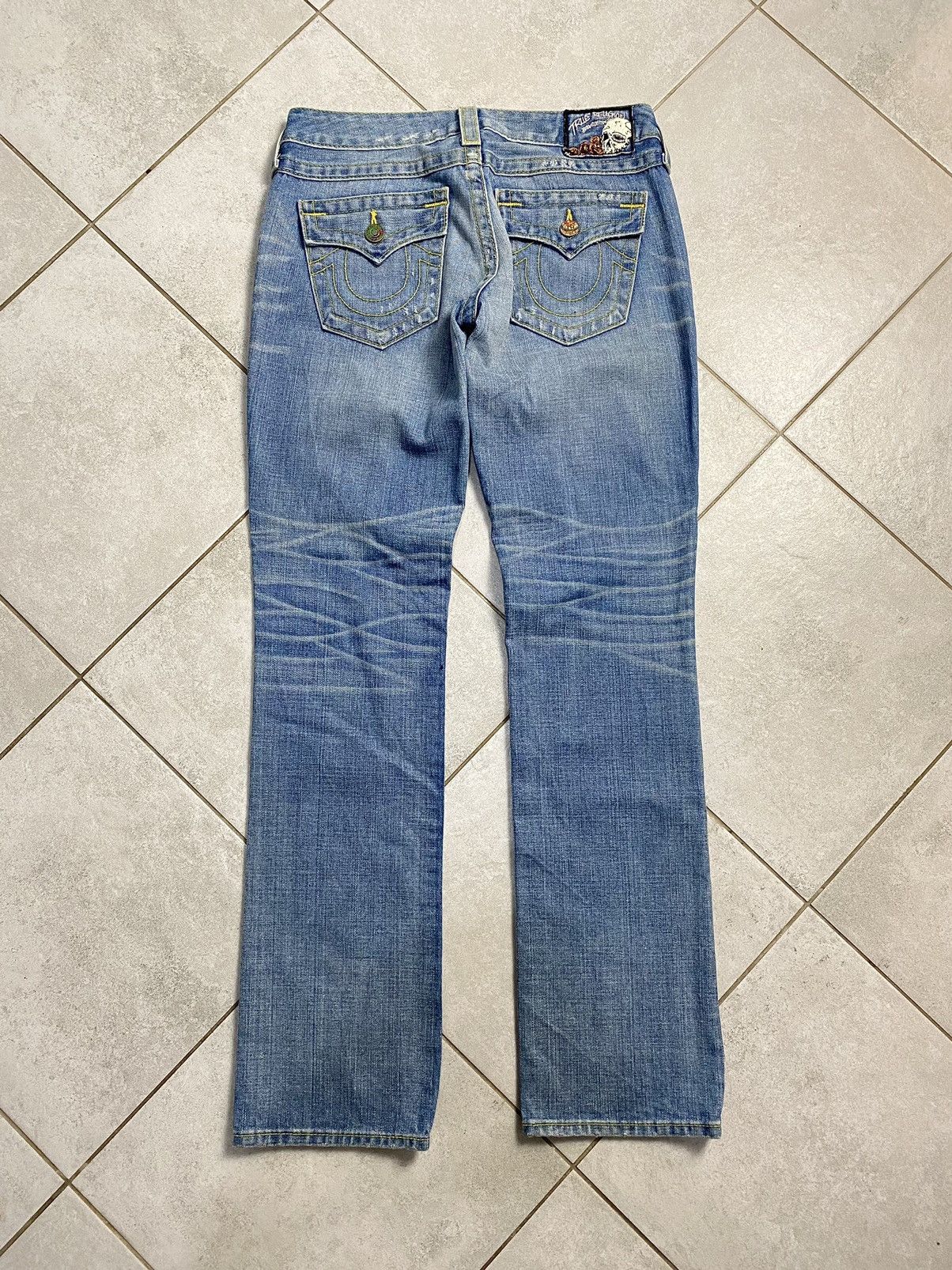 True Religion Authentic True Religion 28 Vintage Y2K Drip Denim Pants Size US 28 / EU 44 - 1 Thumbnail