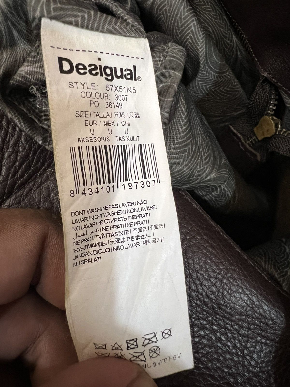 Desigual Desigual Leather Shoulder Tote Bag Size ONE SIZE - 11 Thumbnail