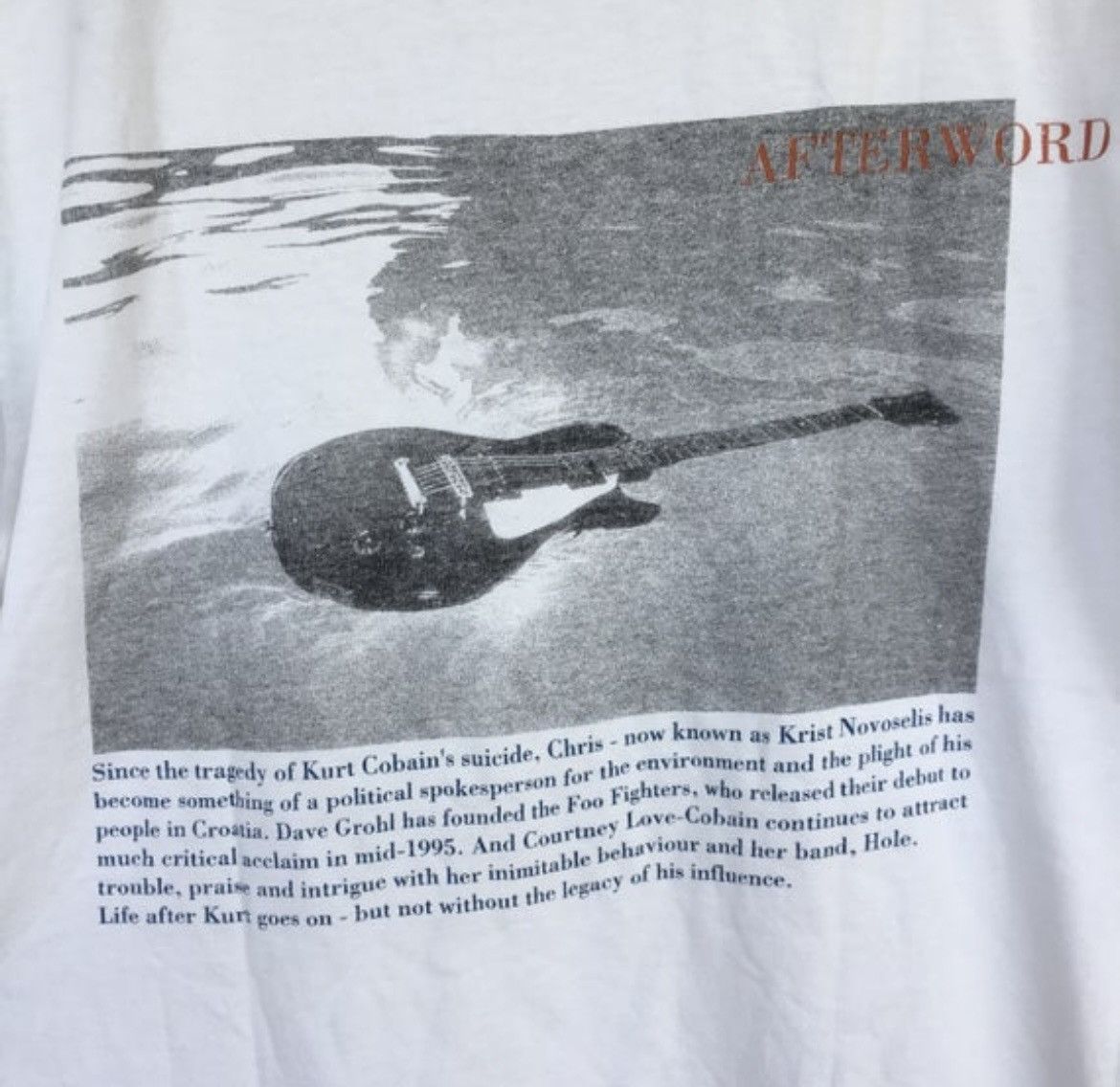 Band Tees Vintage 90s Nirvana Teen Spirit 1998 afterword Kurt Cobain Size US S / EU 44-46 / 1 - 4 Thumbnail
