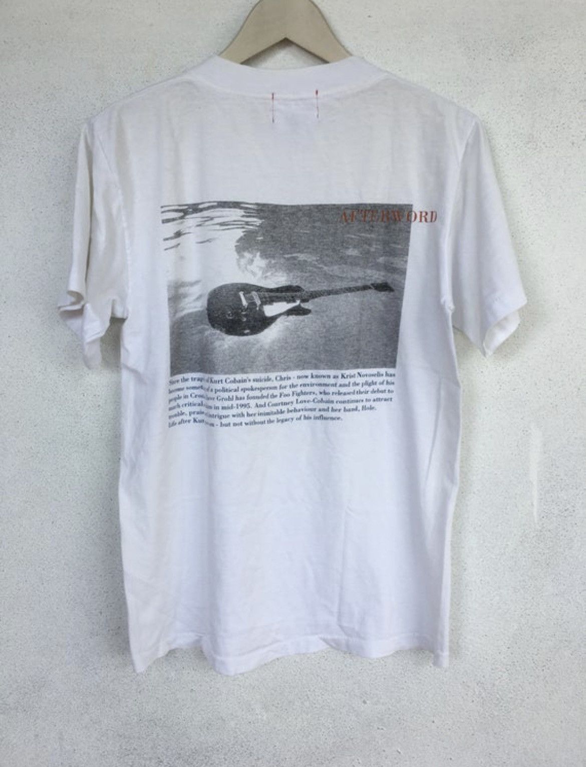 Band Tees Vintage 90s Nirvana Teen Spirit 1998 afterword Kurt Cobain Size US S / EU 44-46 / 1 - 1 Thumbnail