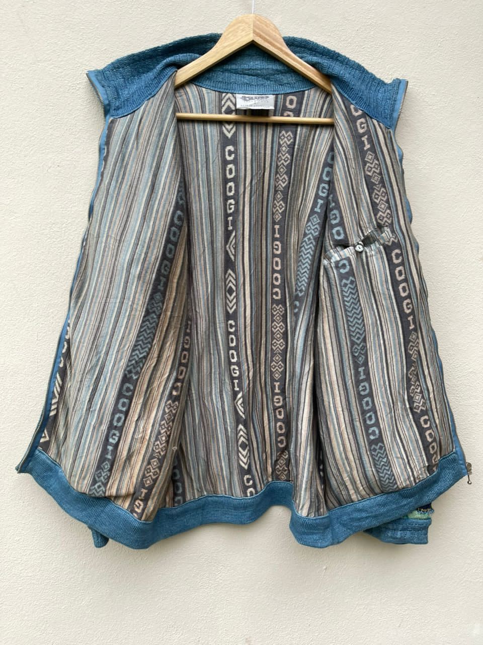 Coogi × Vintage Coogi Suede Knit Jacket Size US L / EU 52-54 / 3 - 9 Thumbnail
