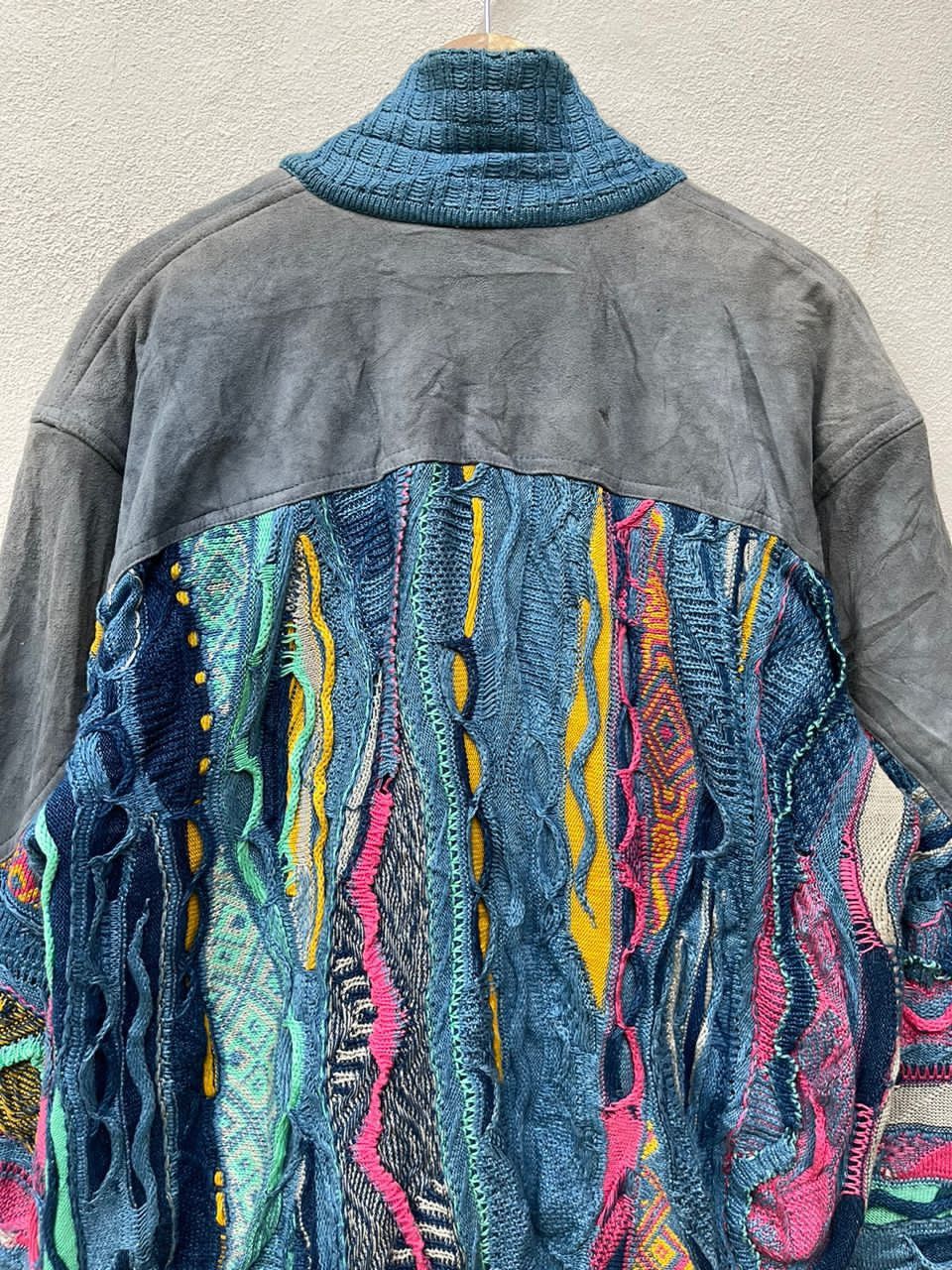 Coogi × Vintage Coogi Suede Knit Jacket Size US L / EU 52-54 / 3 - 11 Thumbnail