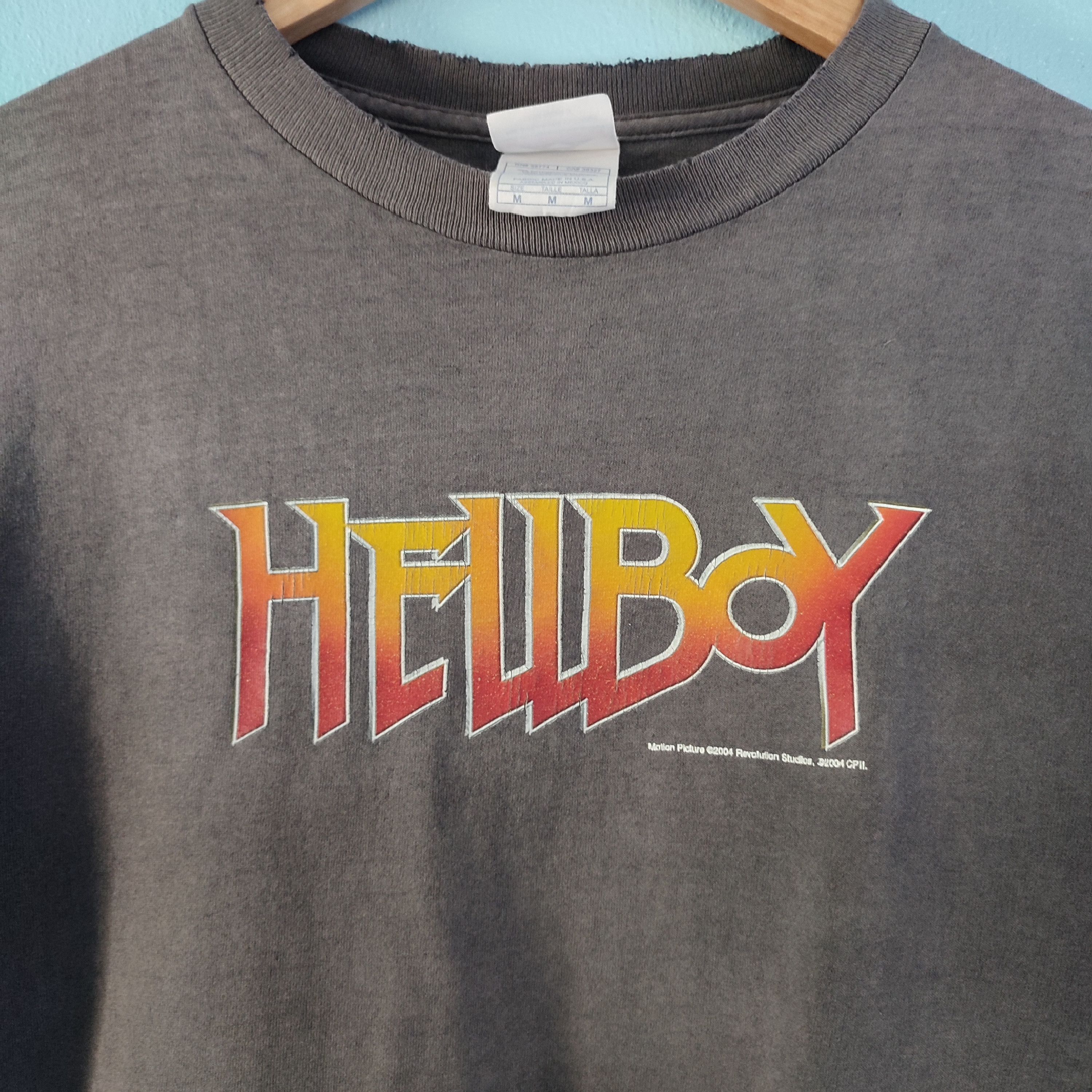 Vintage HELLBOY American Movie Superhero Movie Vintage Tshirt Size US M / EU 48-50 / 2 - 2 Thumbnail