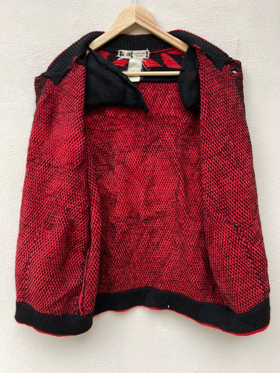Japanese Brand × Kansai Yamamoto × Vintage Kansai Yamamoto Typhoon Embroidered Dragon Logo Knit Jacket Size US L / EU 52-54 / 3 - 9 Thumbnail