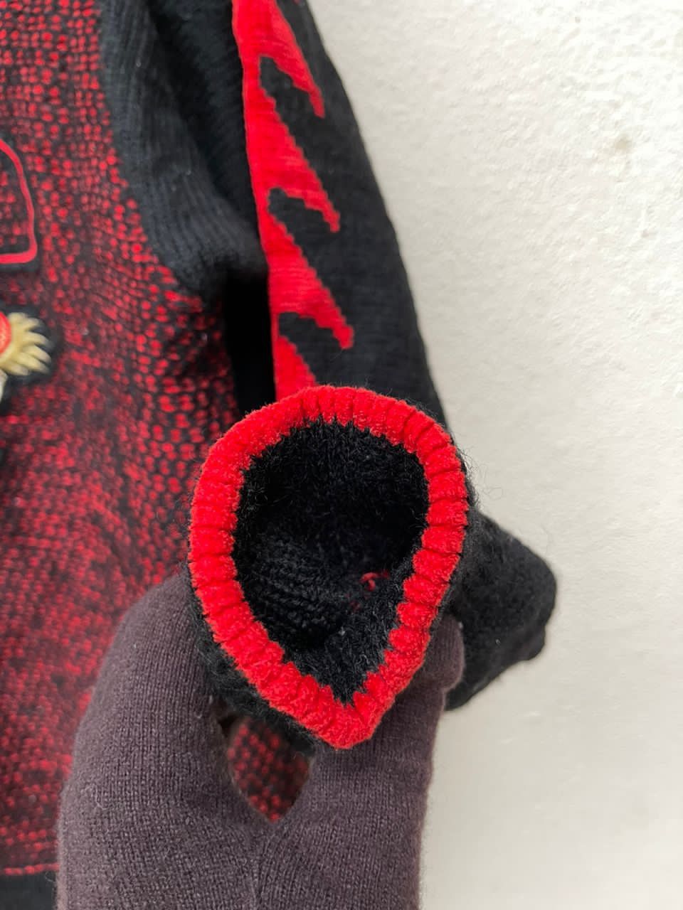 Japanese Brand × Kansai Yamamoto × Vintage Kansai Yamamoto Typhoon Embroidered Dragon Logo Knit Jacket Size US L / EU 52-54 / 3 - 16 Thumbnail