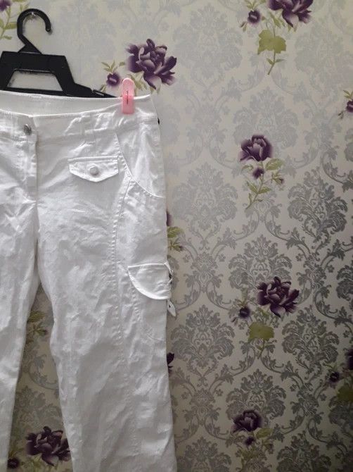 Japanese Brand JACK&JILL WHITE CARGO PANTS MULTI POCKET Size US 31 - 4 Thumbnail