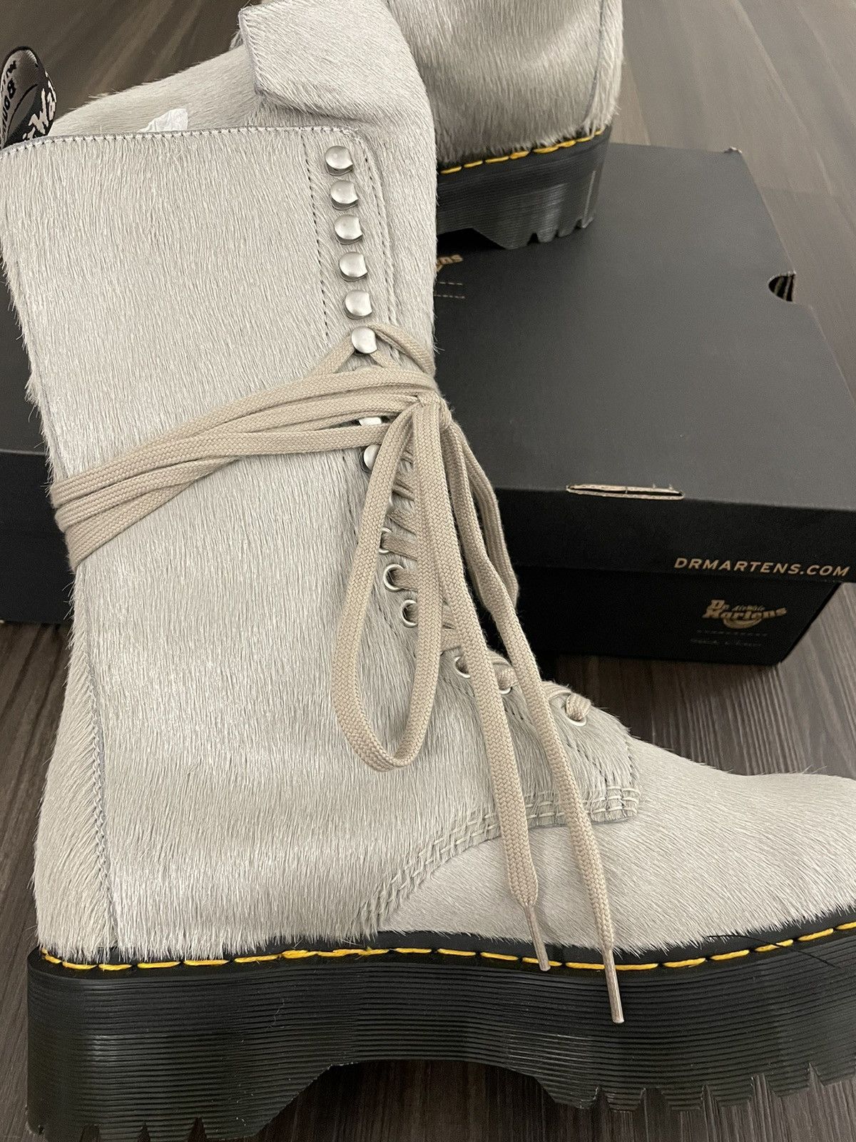 Dr. Martens × Rick Owens Pony Hair Boots Size US 11 / EU 44 - 4 Thumbnail