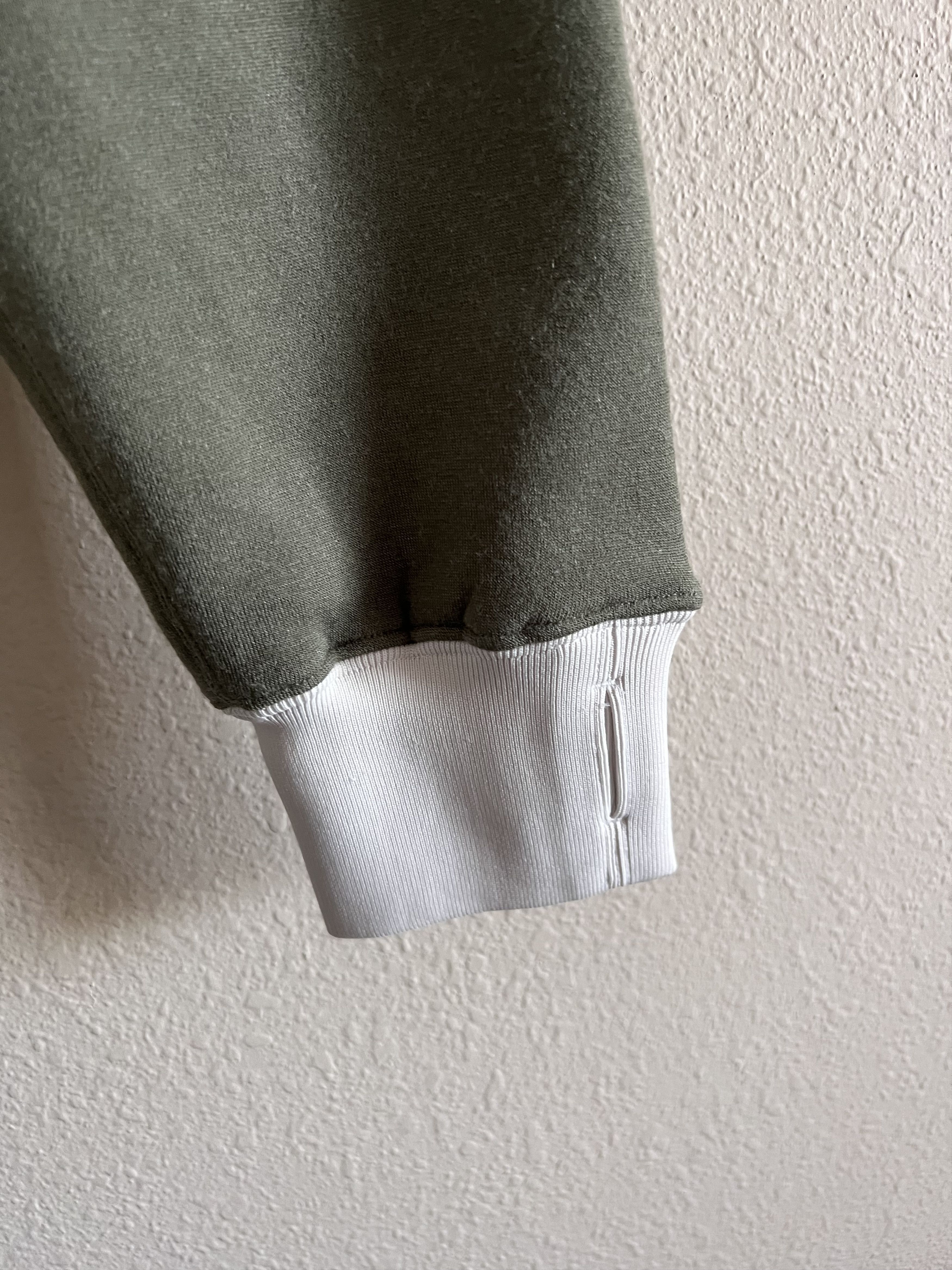 Beams Plus Beams Plus Two Tone Hoodie in White Olive Size US XL / EU 56 / 4 - 5 Thumbnail