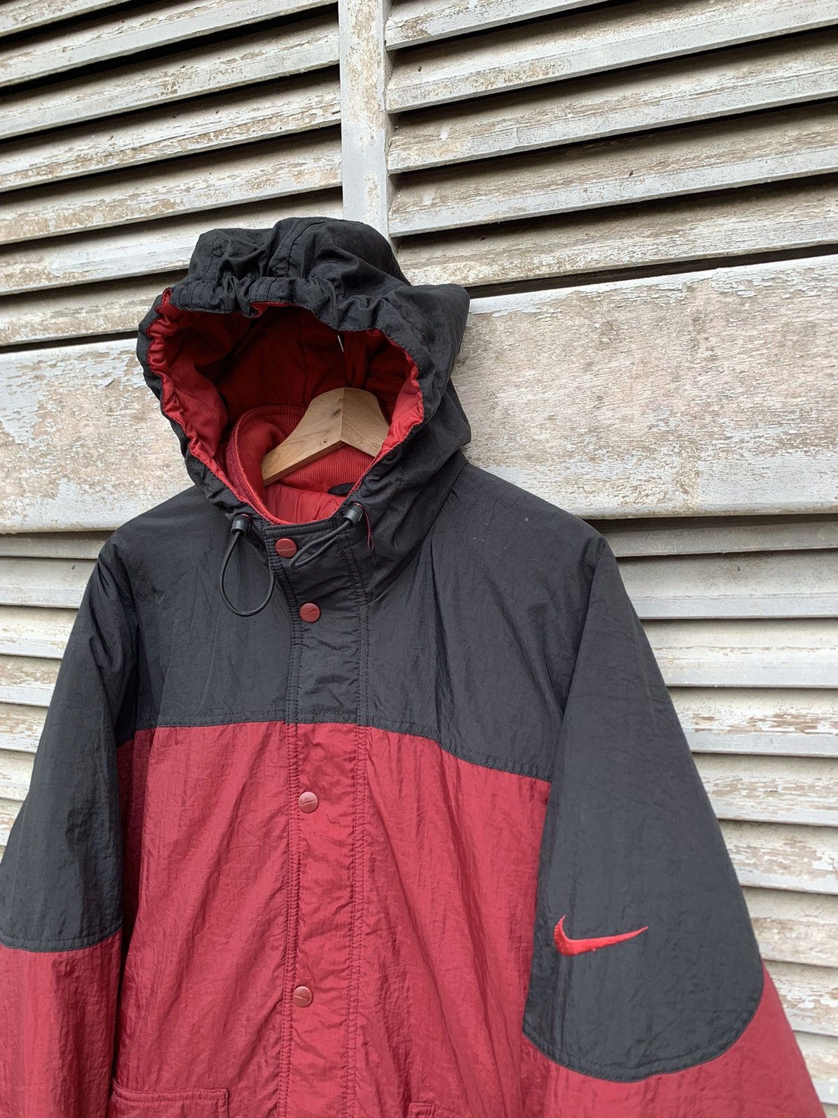 Nike **rare size**Vintage Nike Oversized Hooded Jacket Size US XXL / EU 58 / 5 - 6 Thumbnail