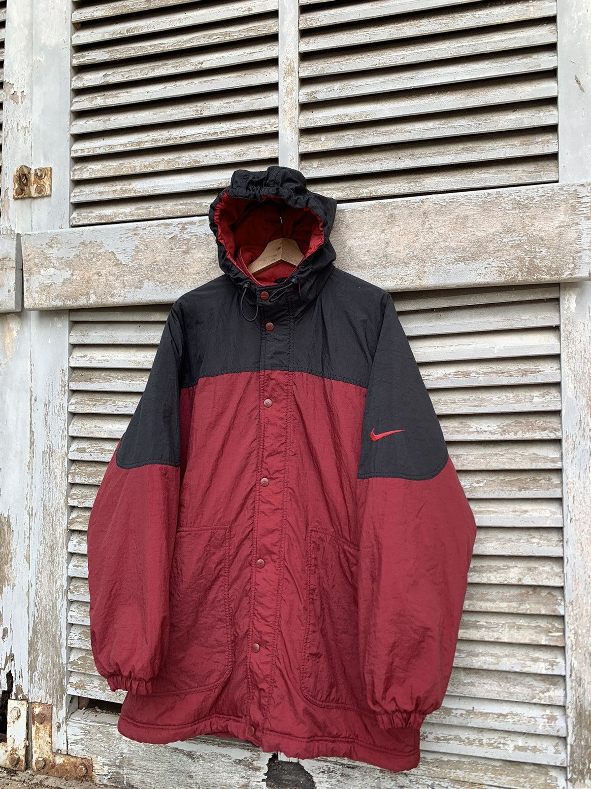 Nike **rare size**Vintage Nike Oversized Hooded Jacket Size US XXL / EU 58 / 5 - 3 Thumbnail