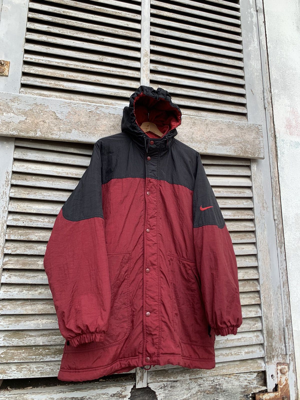 Nike **rare size**Vintage Nike Oversized Hooded Jacket Size US XXL / EU 58 / 5 - 5 Thumbnail