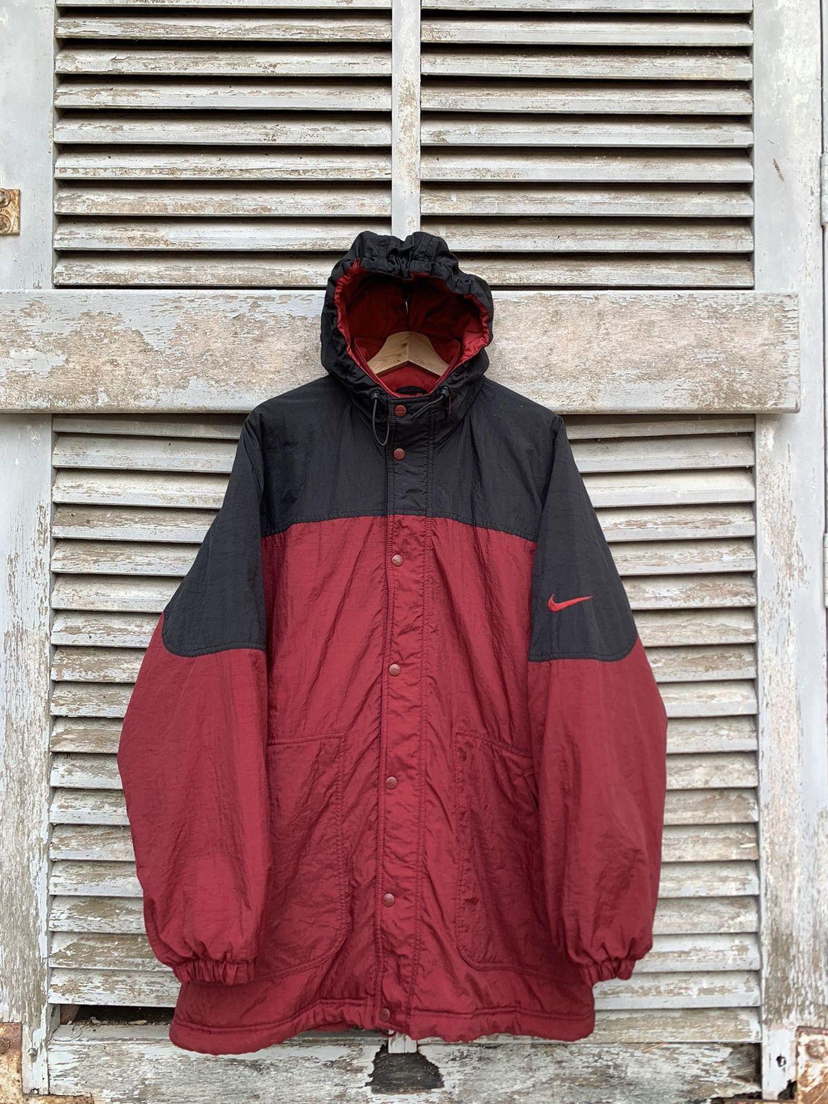 Nike **rare size**Vintage Nike Oversized Hooded Jacket Size US XXL / EU 58 / 5 - 2 Thumbnail