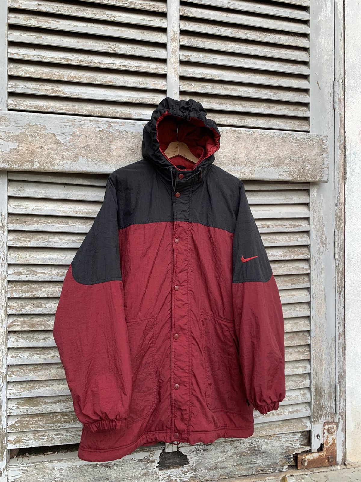 Nike **rare size**Vintage Nike Oversized Hooded Jacket Size US XXL / EU 58 / 5 - 4 Thumbnail