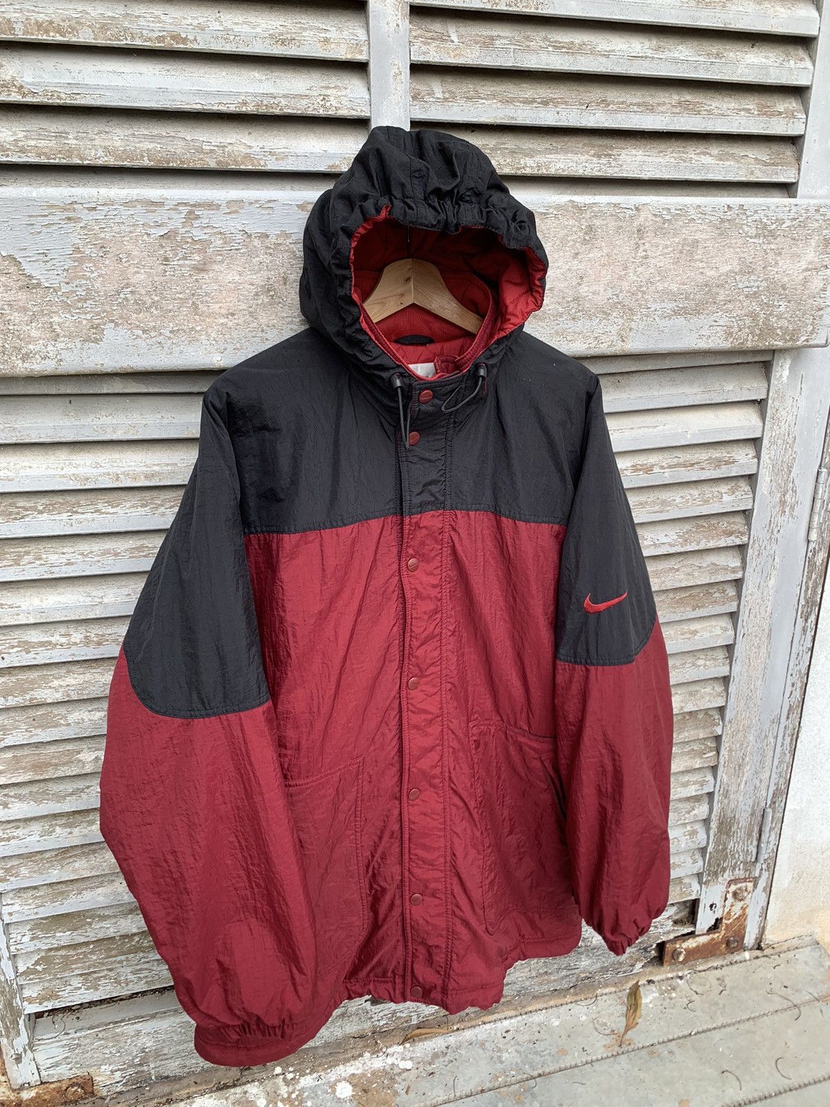 Nike **rare size**Vintage Nike Oversized Hooded Jacket Size US XXL / EU 58 / 5 - 1 Thumbnail